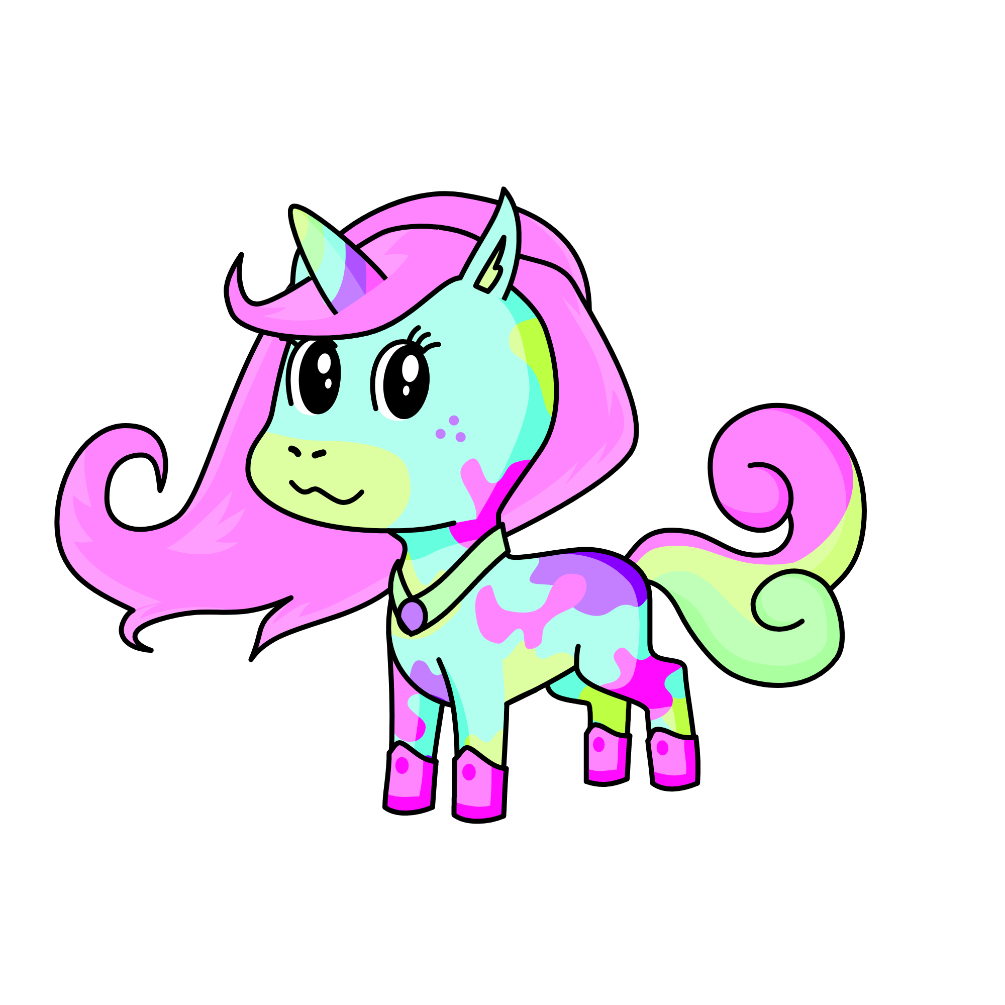 pastel, the unicorn