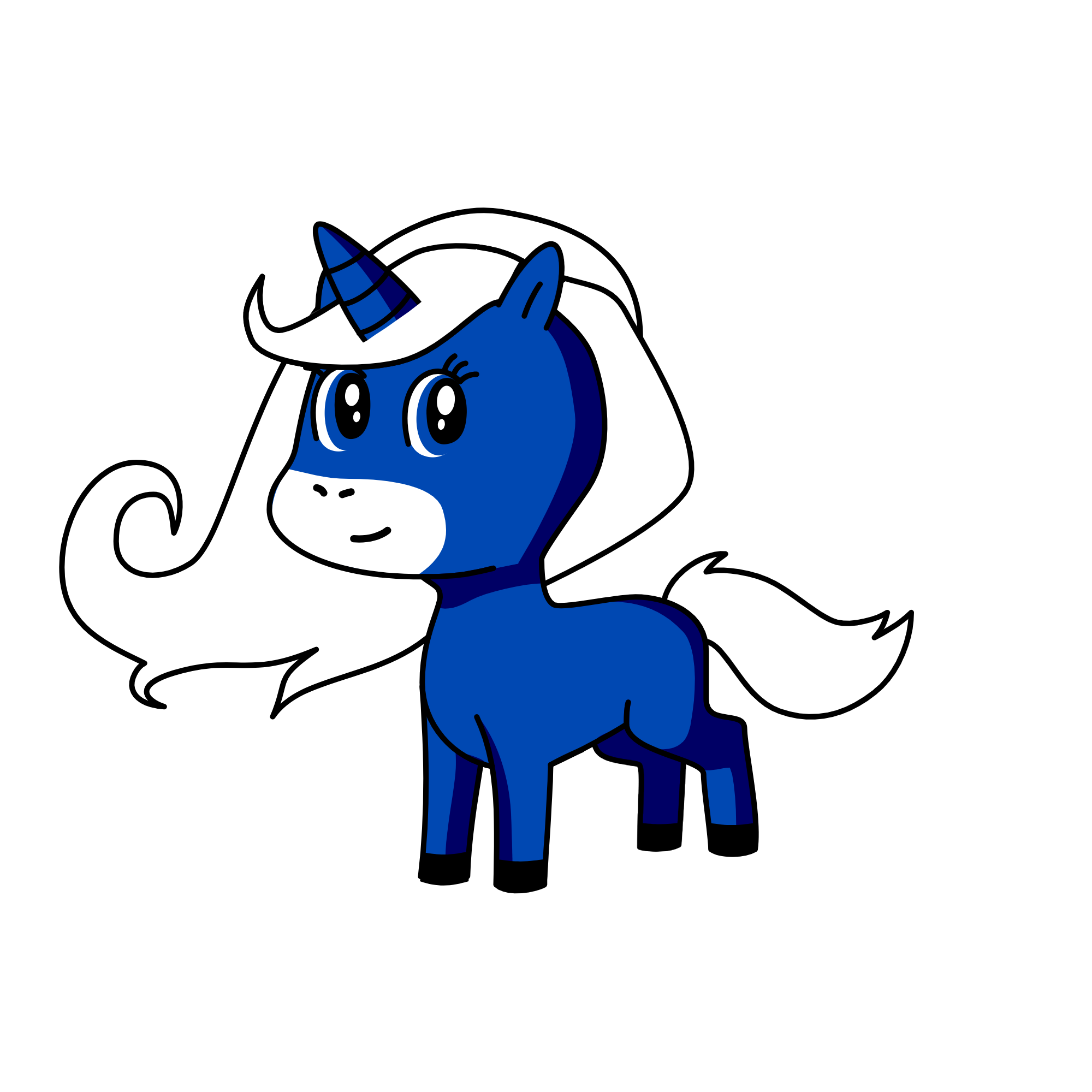 NIGHT STAR, the unicorn