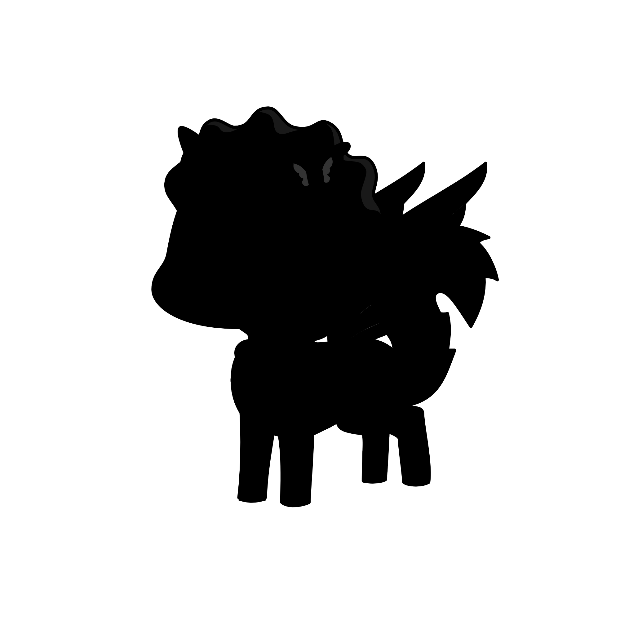 Black, the unicorn