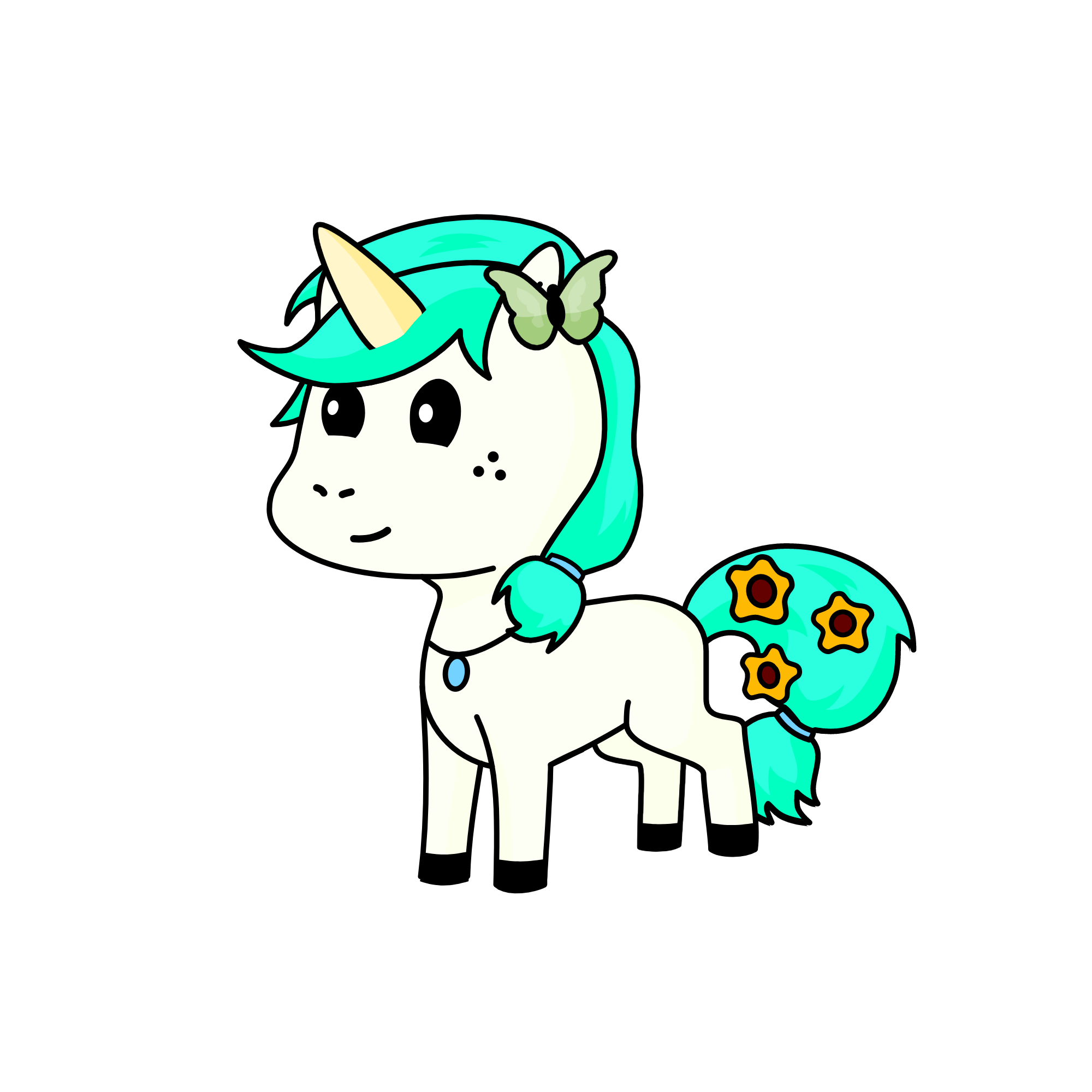 Glitterina, the unicorn
