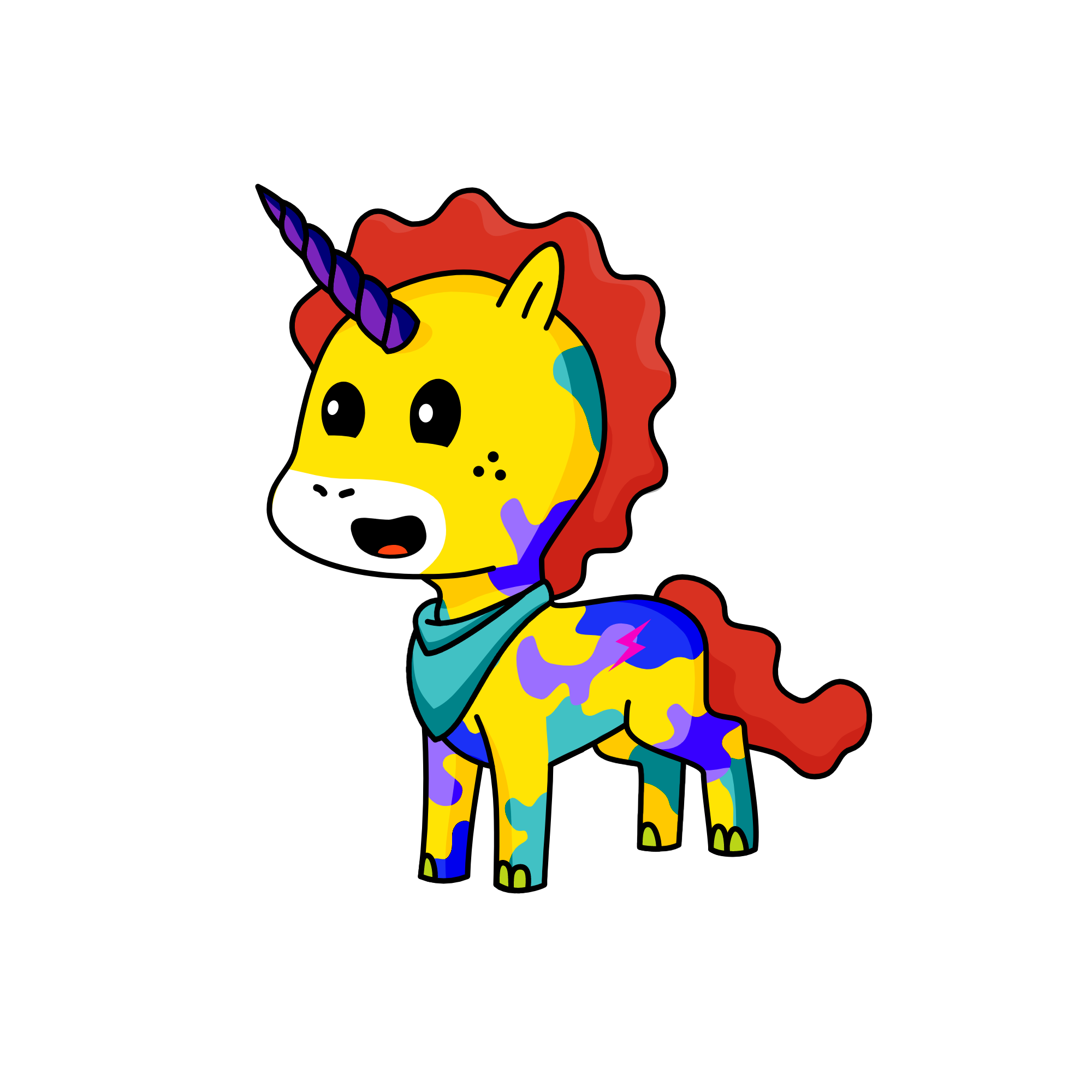 TieDye, the unicorn
