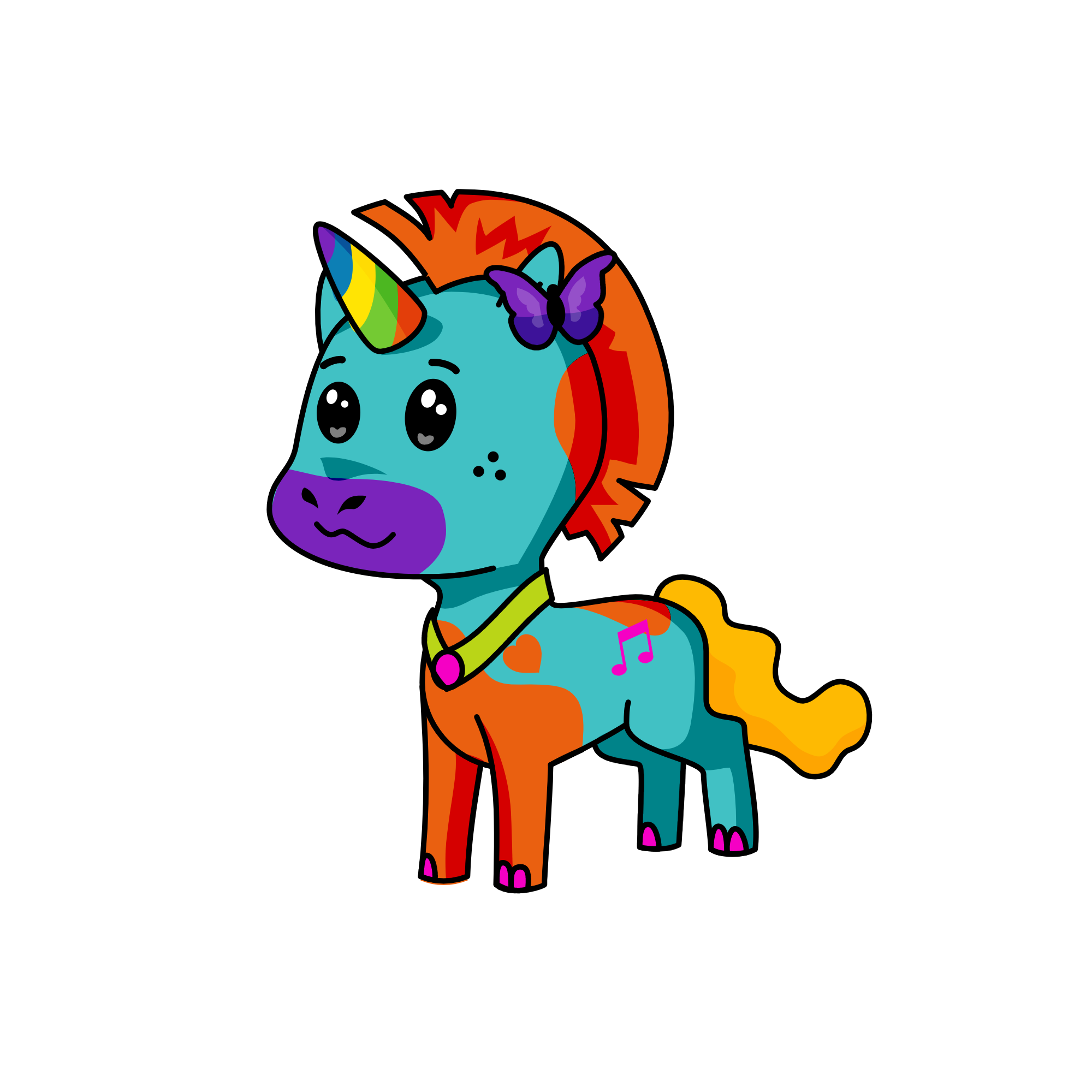 h, the unicorn