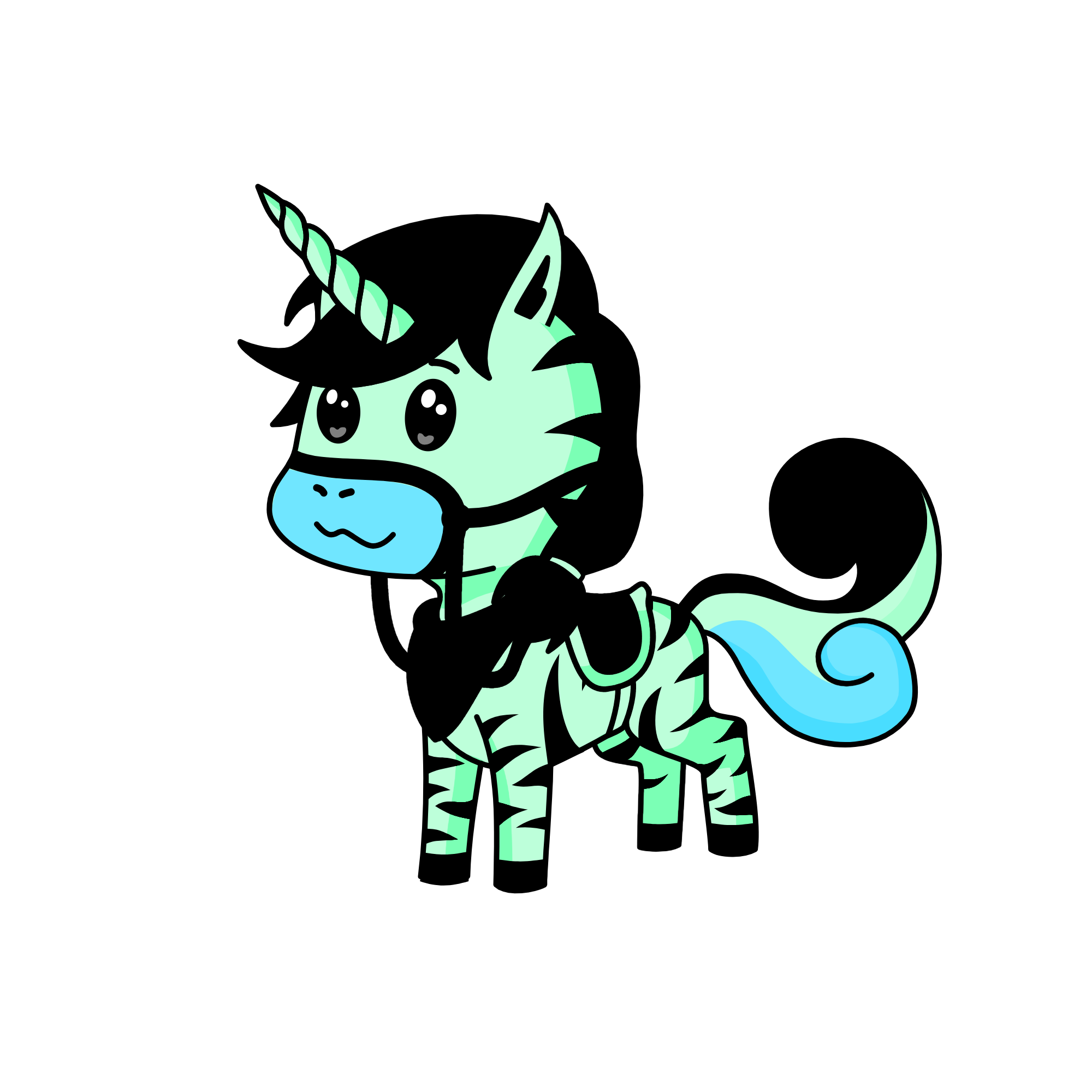 mint chocolate chip, the unicorn