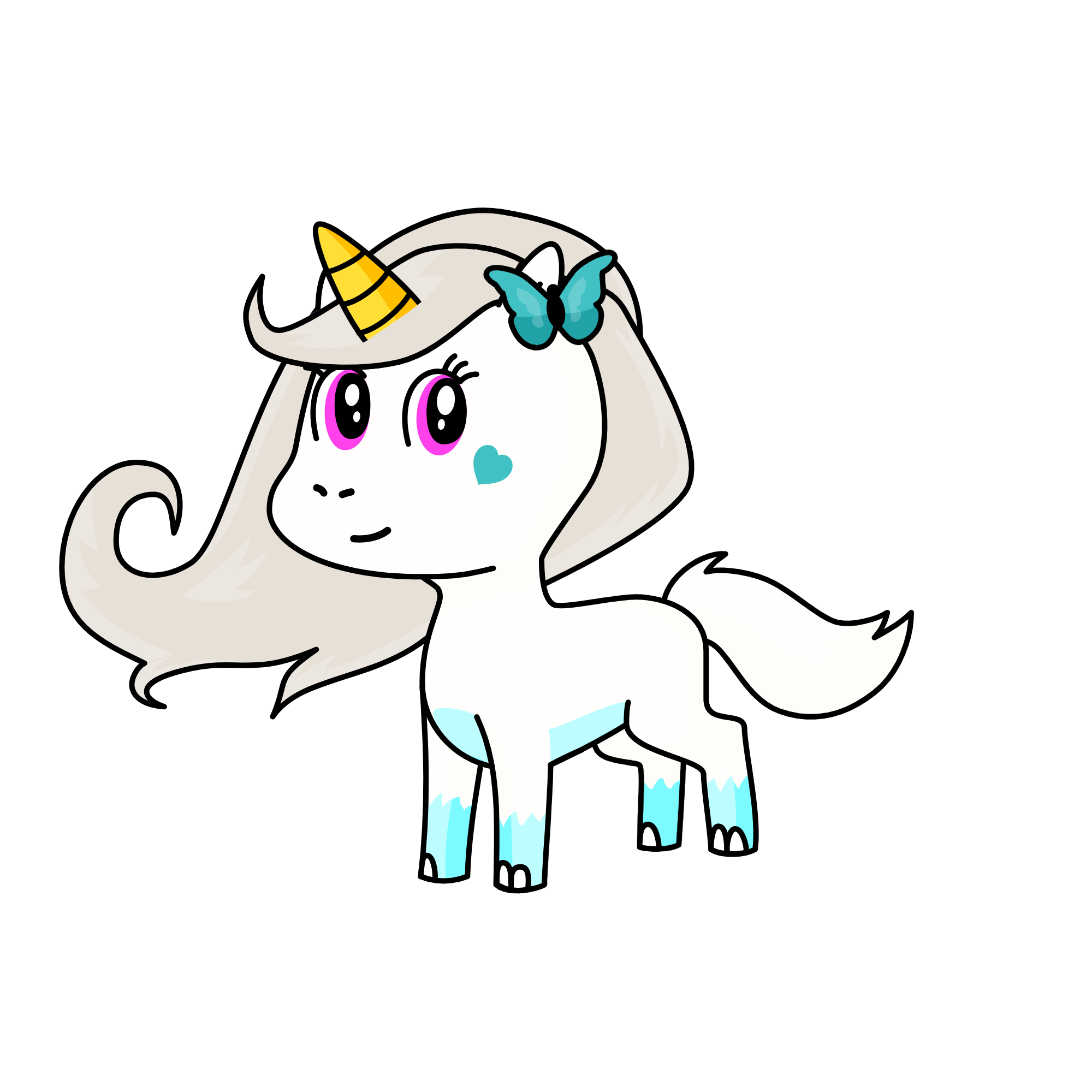 nube, the unicorn