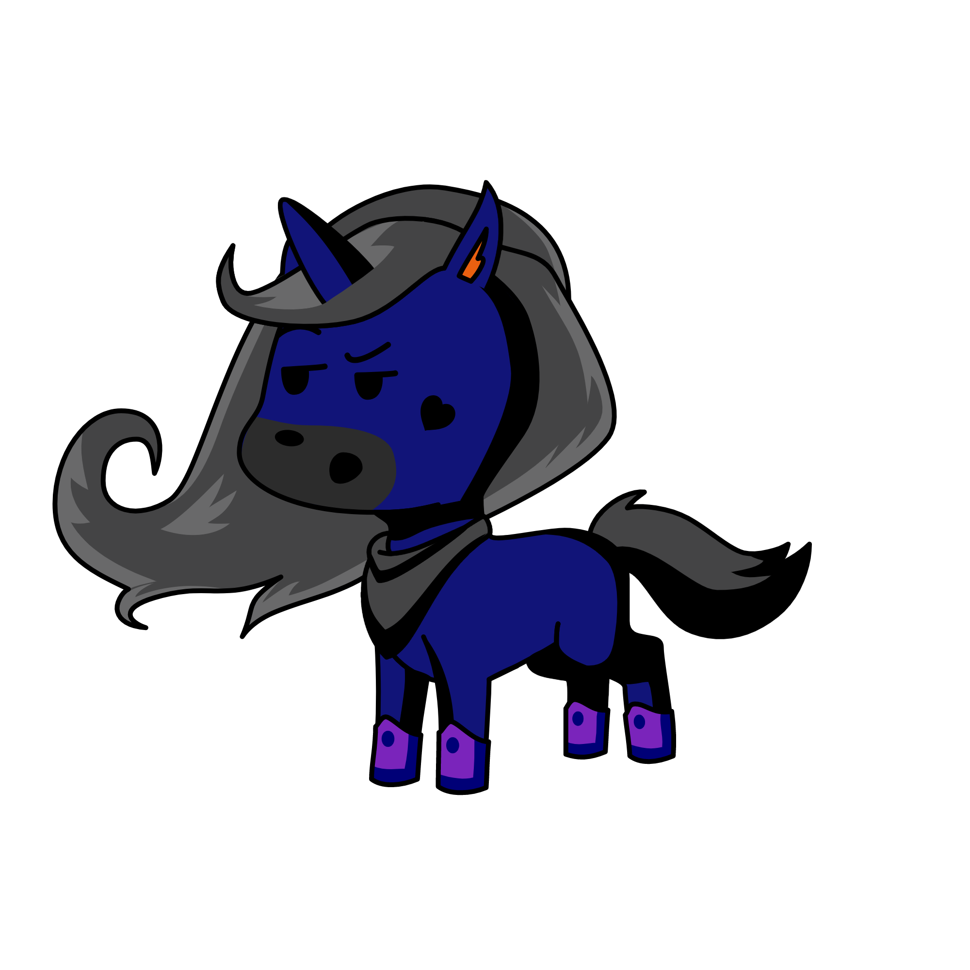 Sapphire, the unicorn