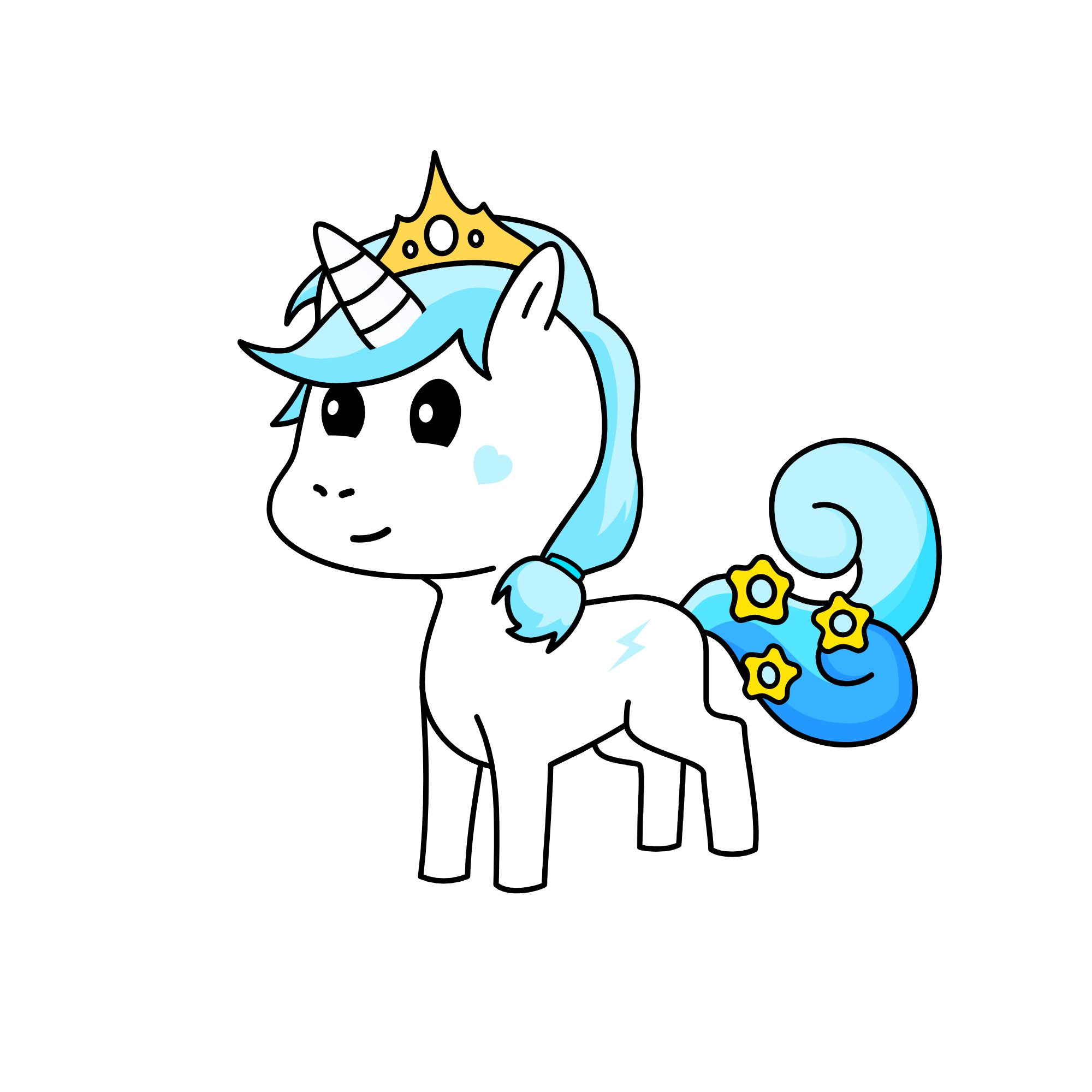 Evelyn, the unicorn