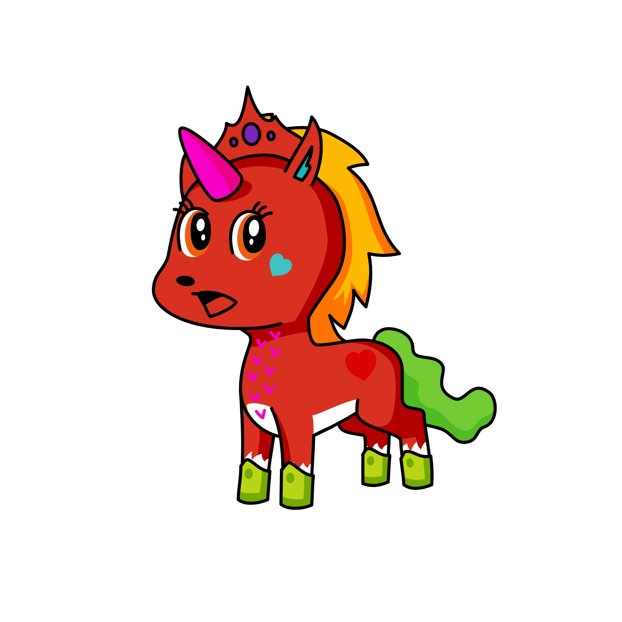 DDDDDD, the unicorn
