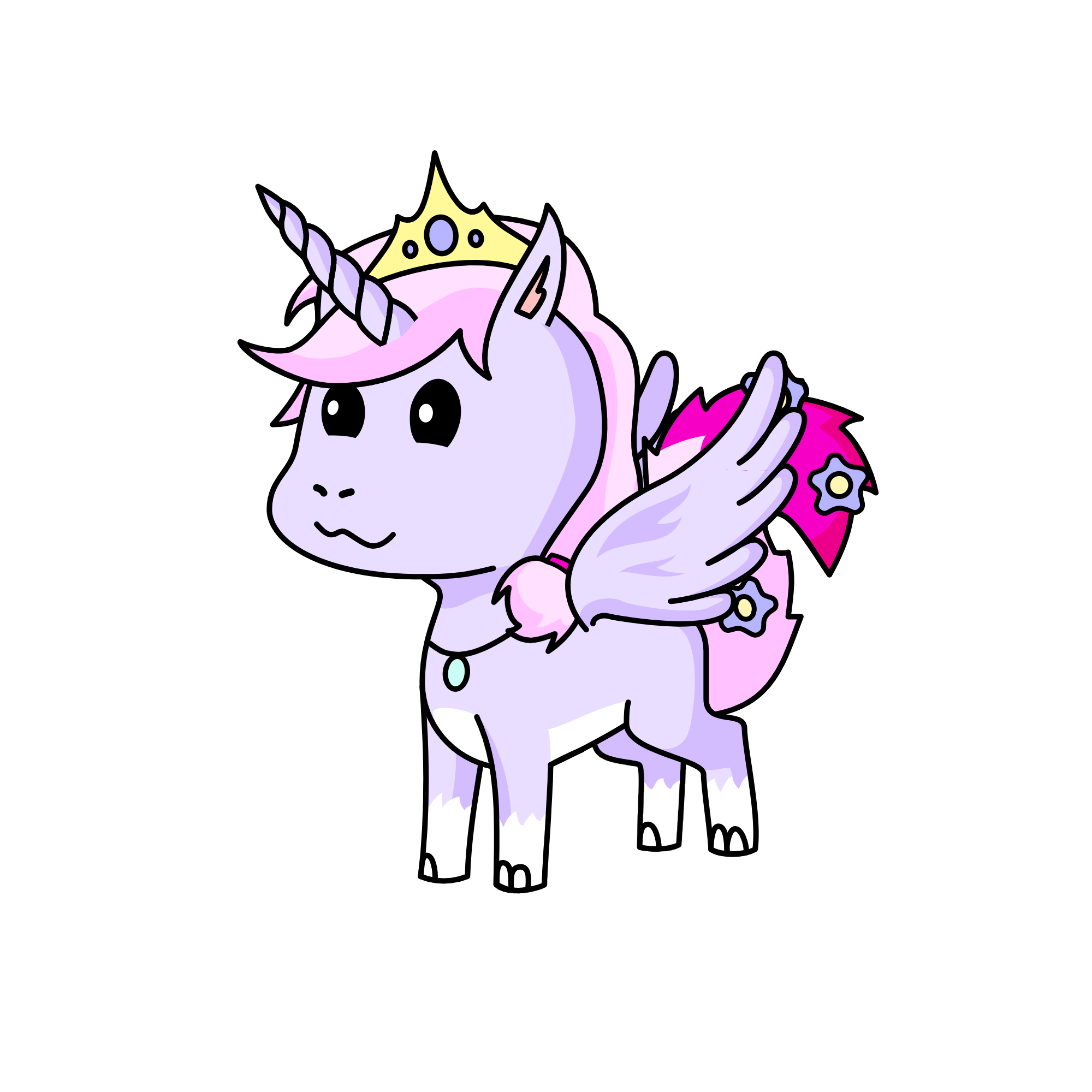 cute , the unicorn