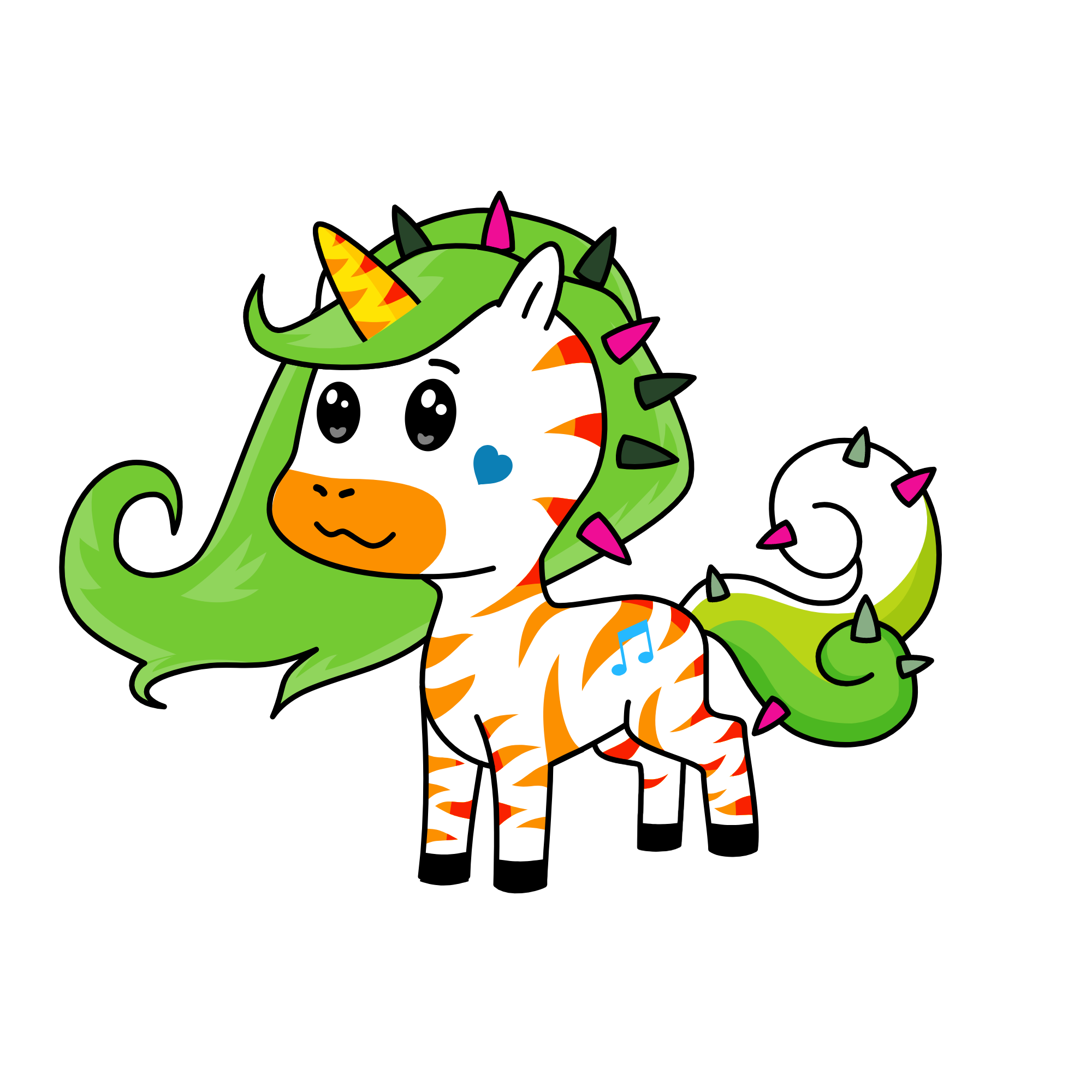 Spikiecorn, the unicorn