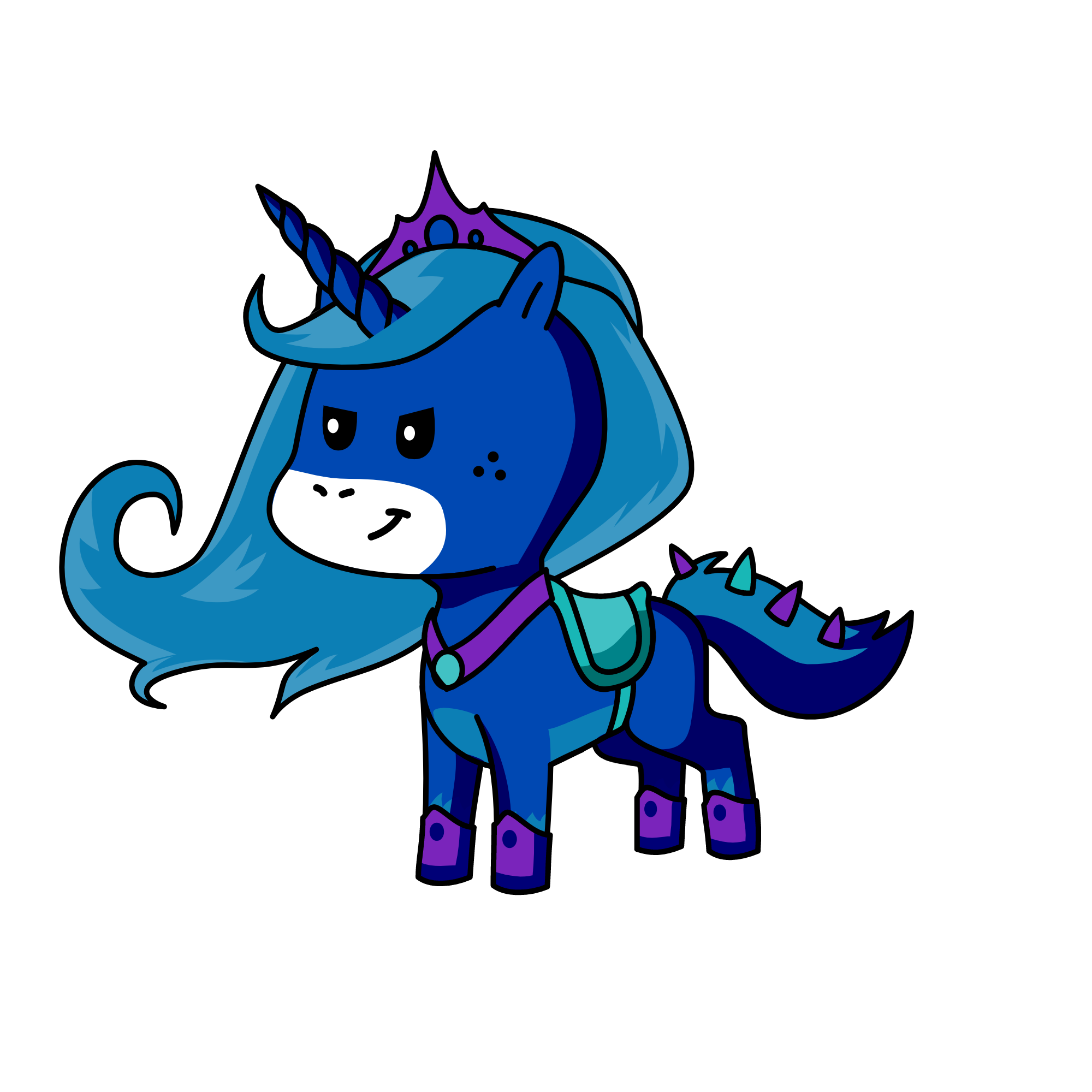 Nightmare Luna, the unicorn