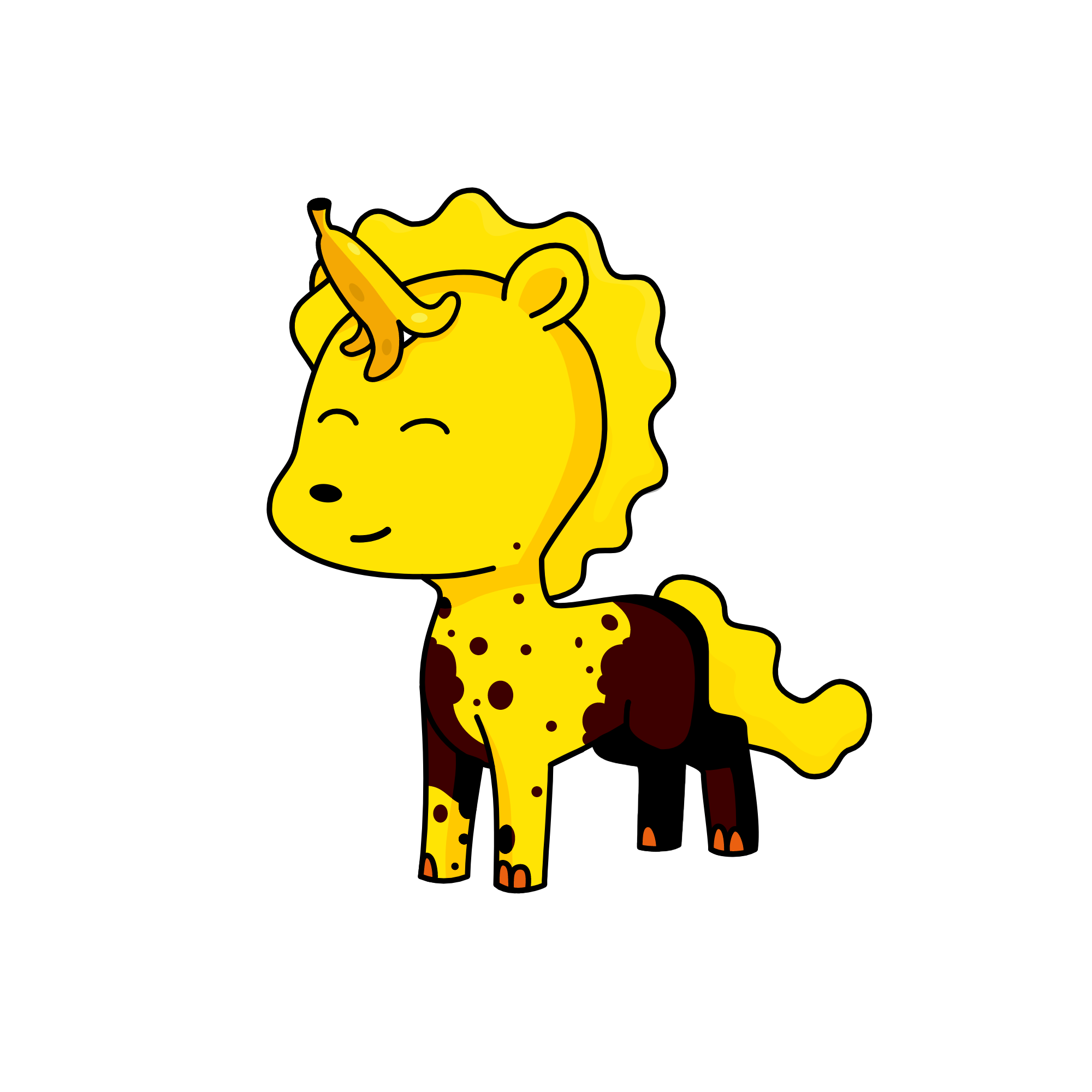 BANANA BOUNCE, the unicorn