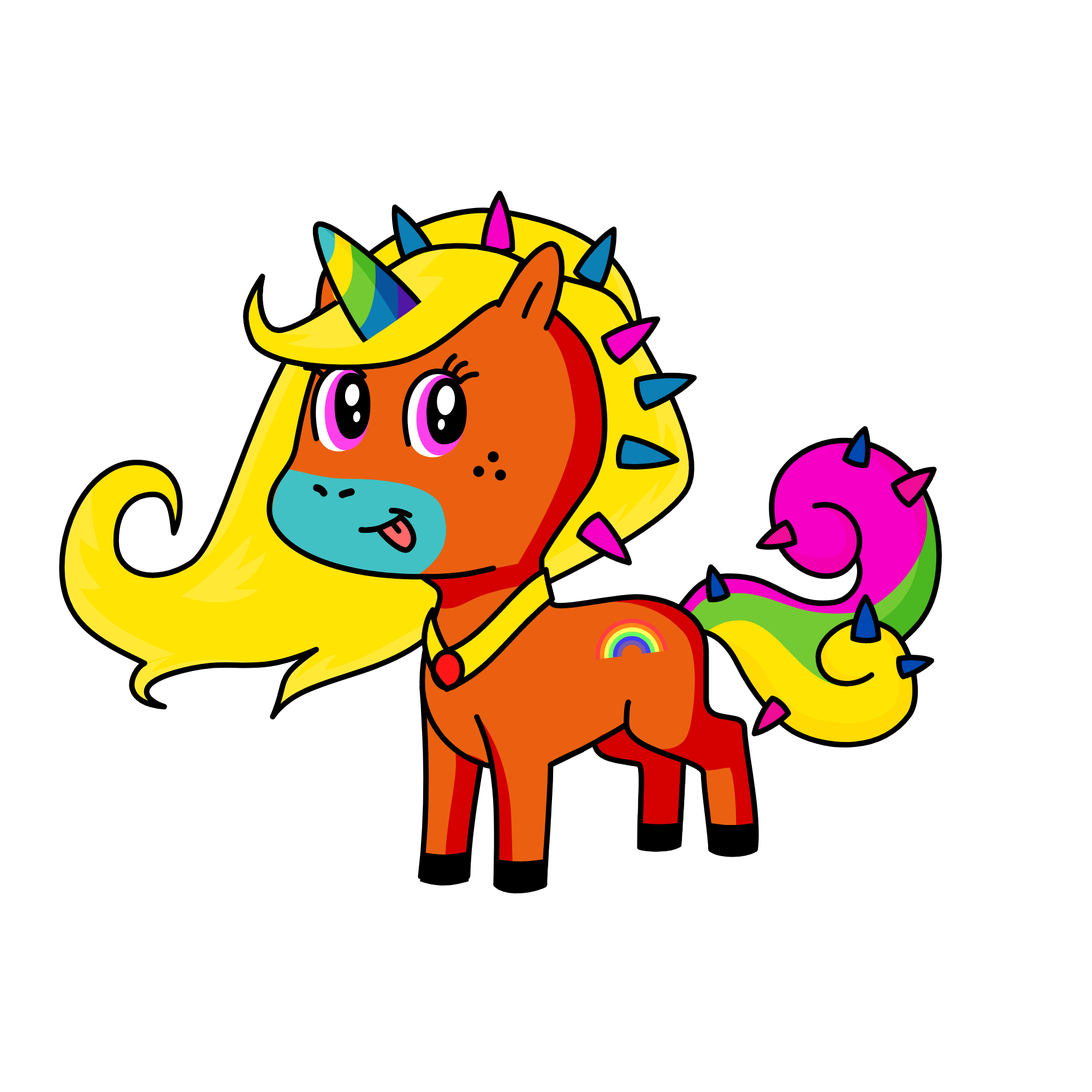 RAINBOW, the unicorn