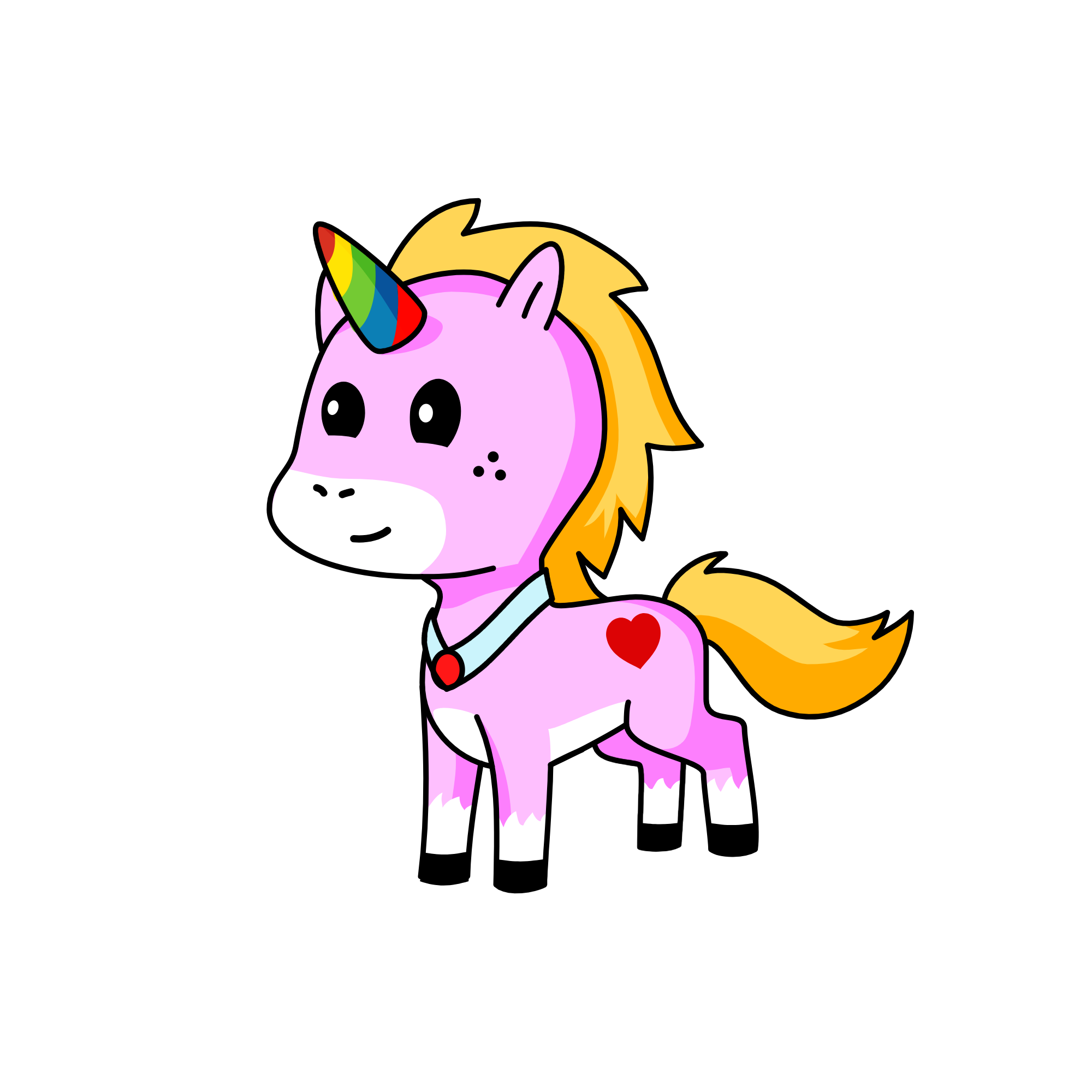 Cute, the unicorn