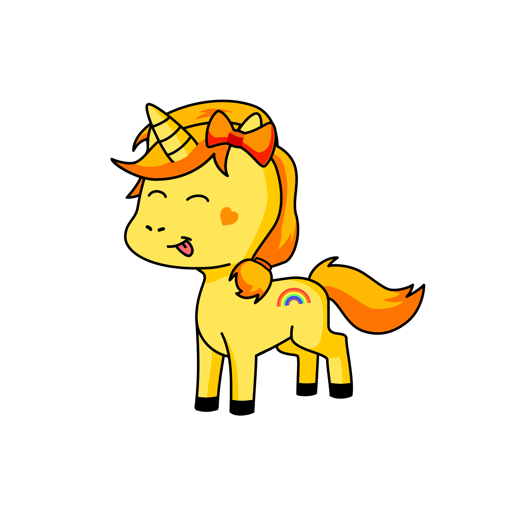 Rainbow Buttercup, the unicorn