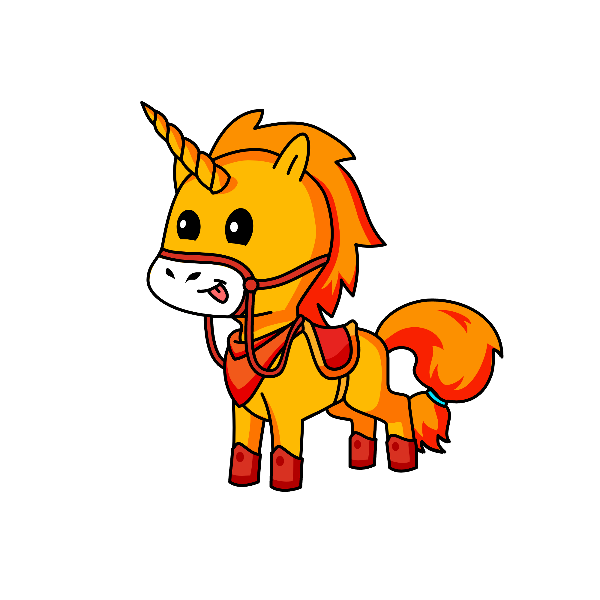 Flame, the unicorn