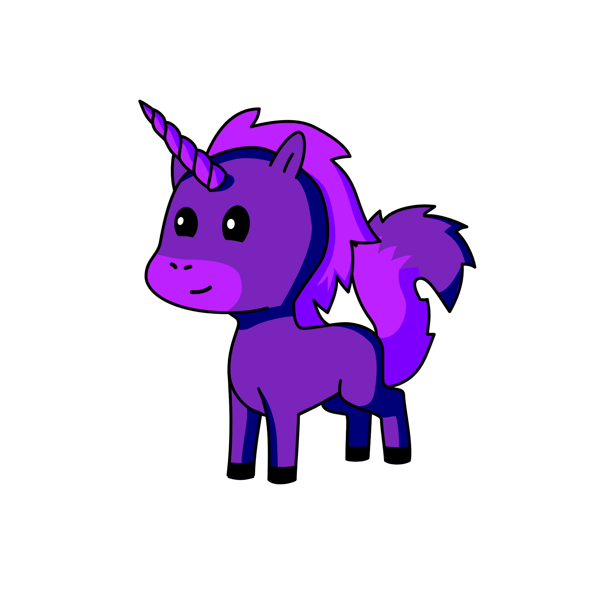 PURPLE, the unicorn