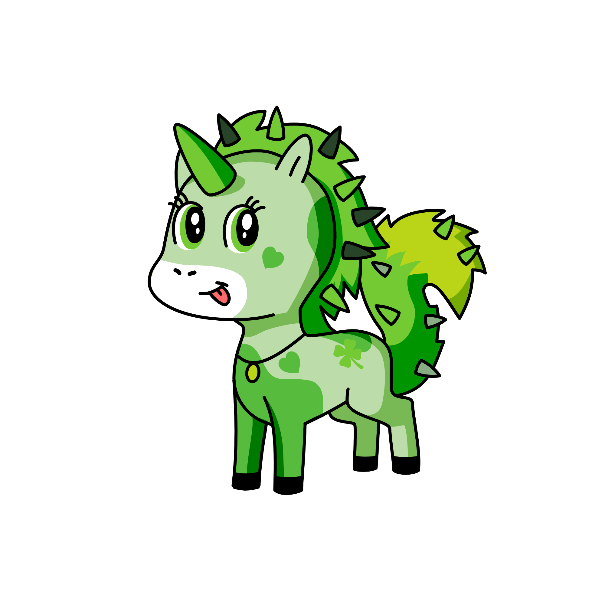 GREEN, the unicorn