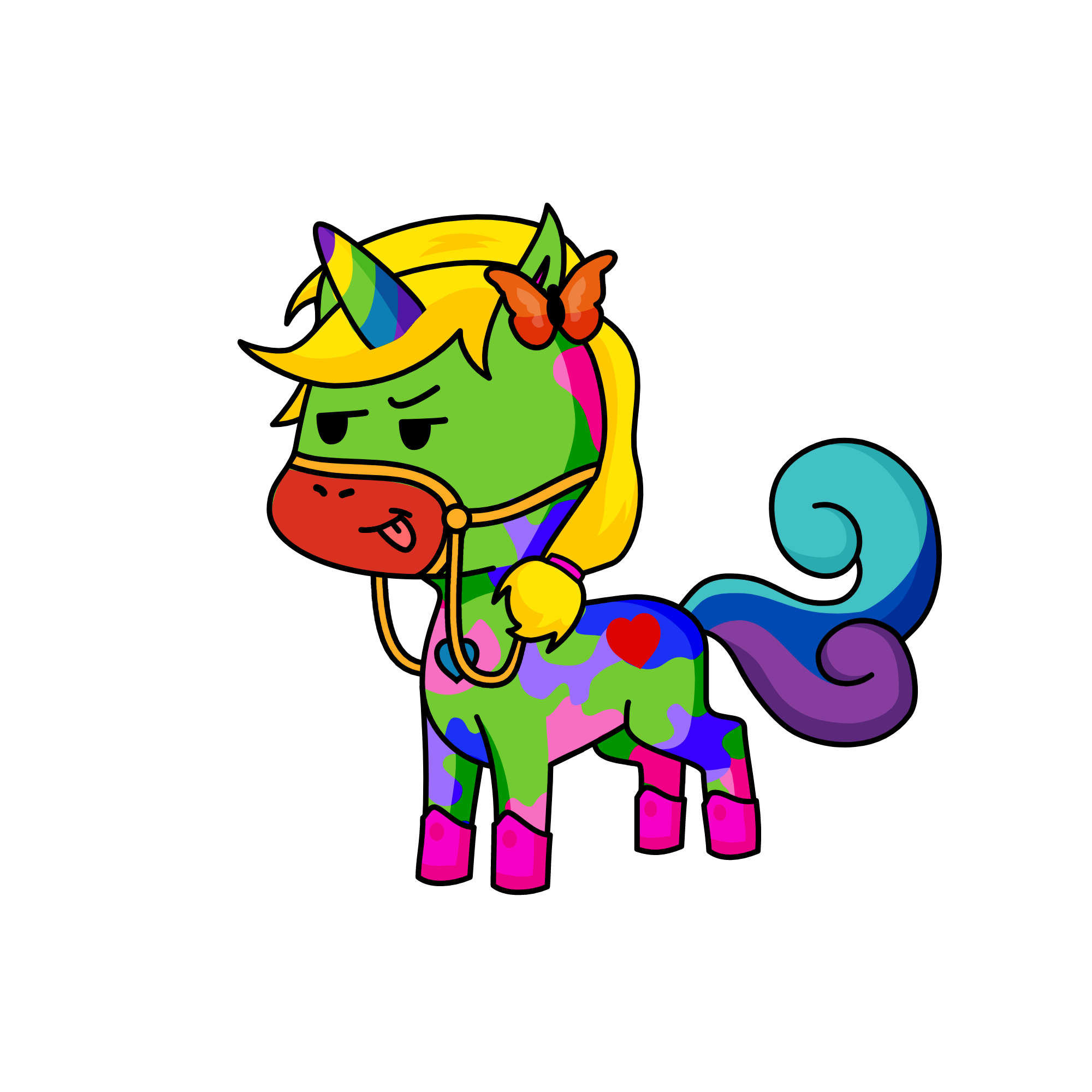 M & M´s, the unicorn
