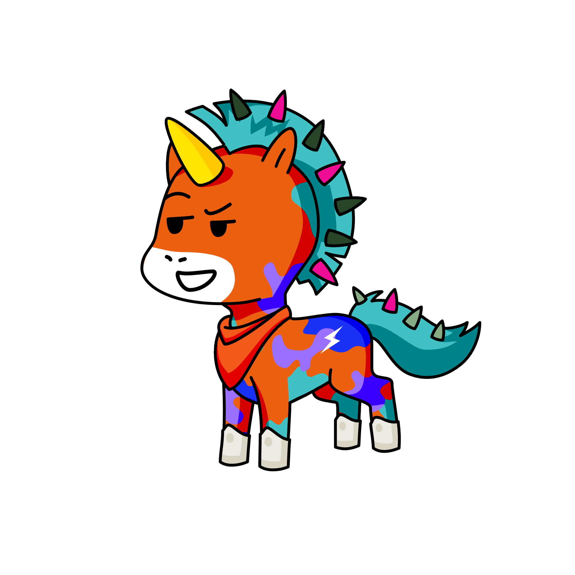 Caption warrior, the unicorn