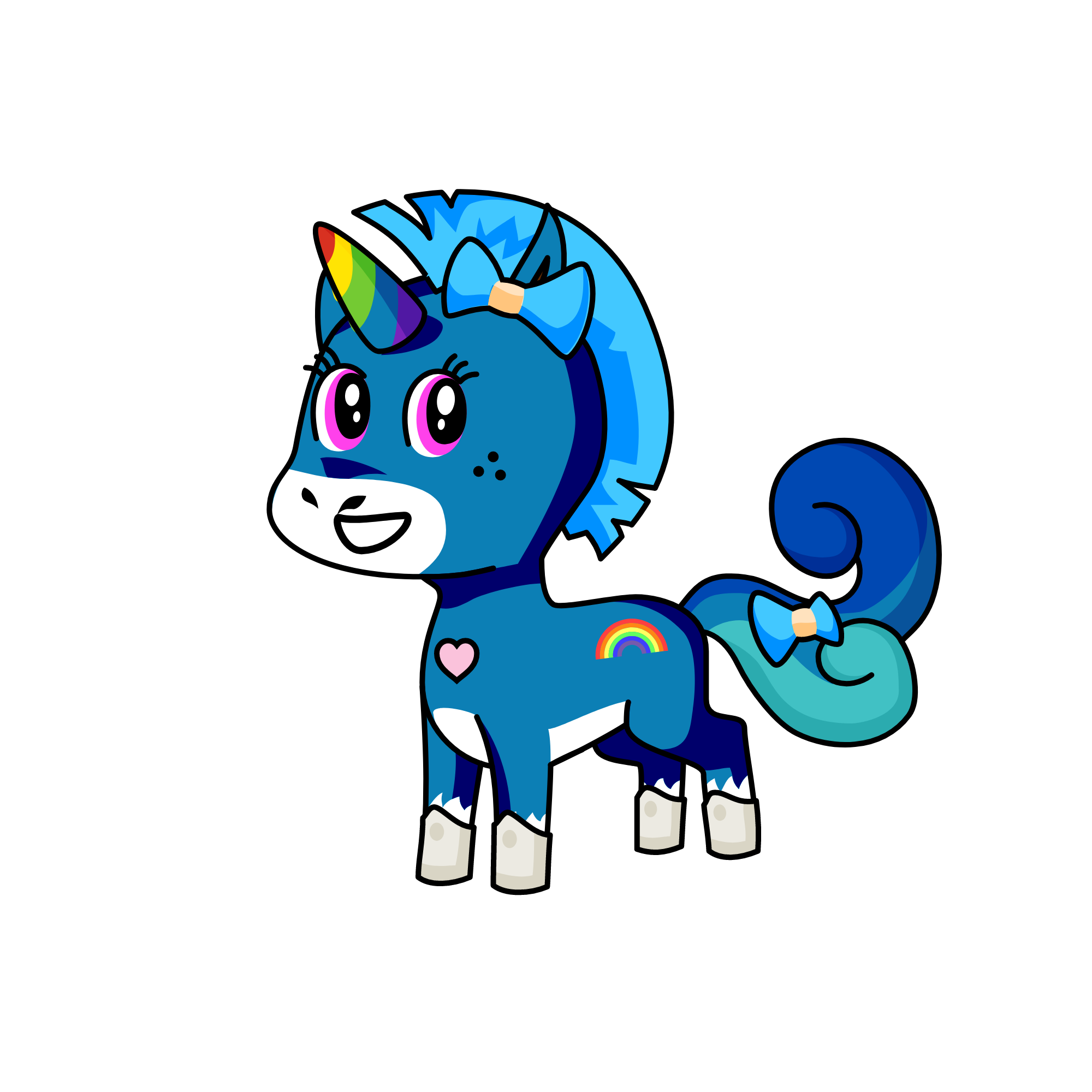 azul, the unicorn