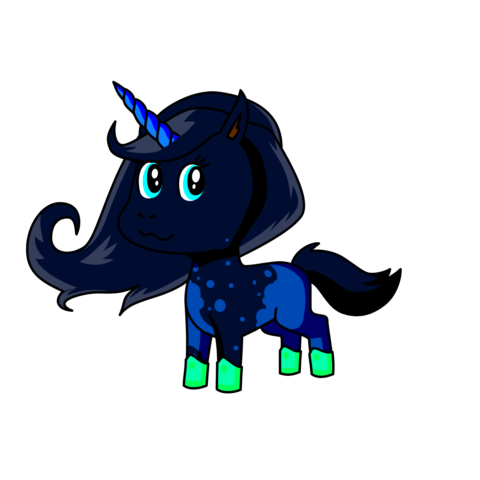 queen moon, the unicorn
