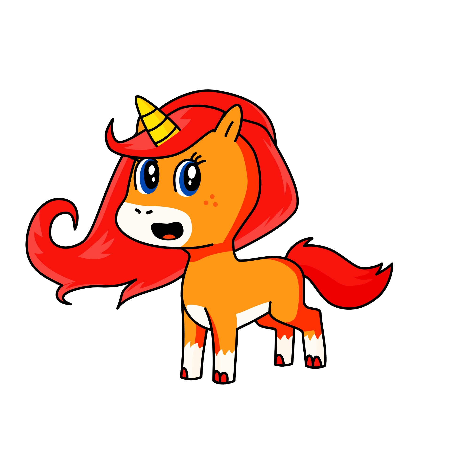 Foxxy 3, the unicorn