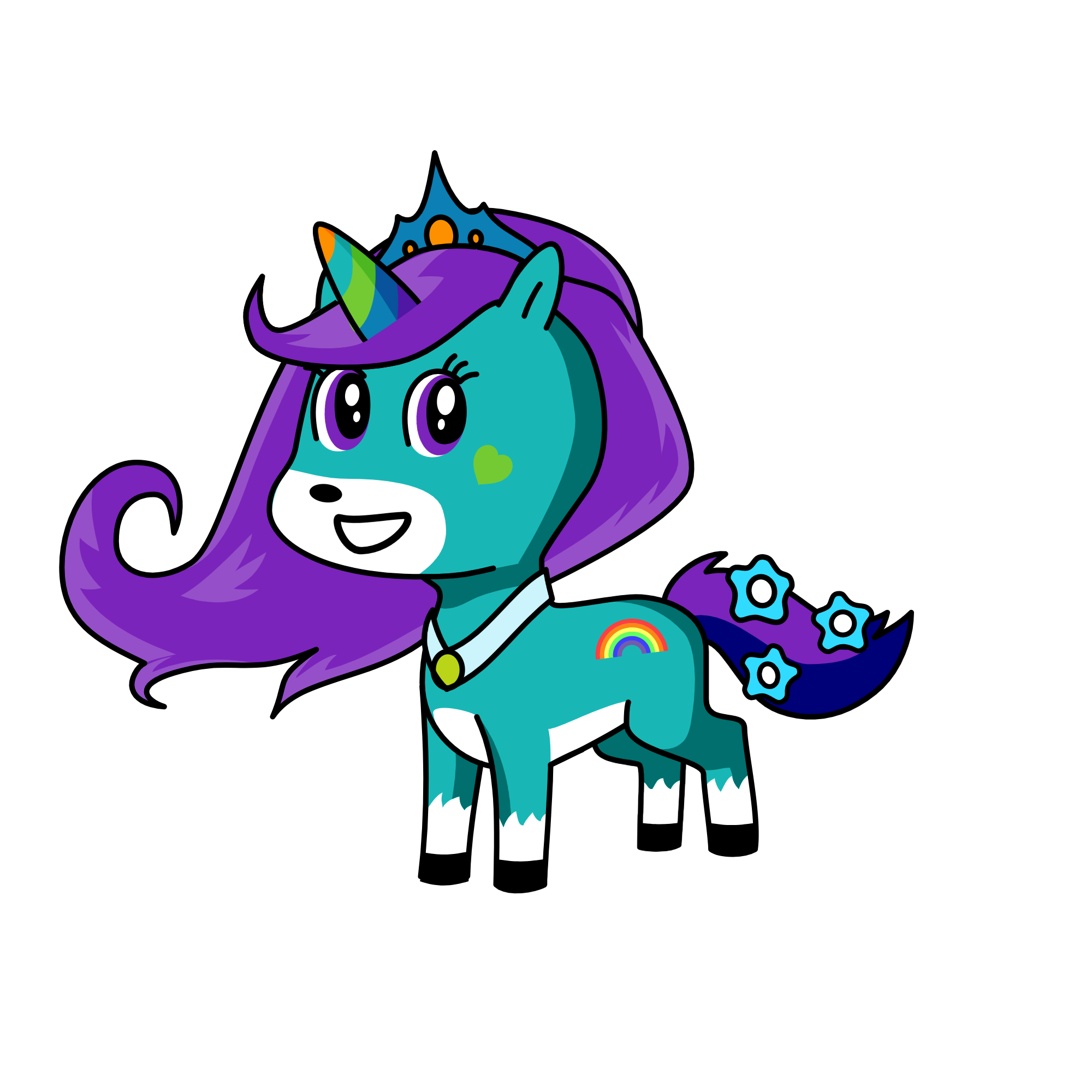 rainbow dark, the unicorn
