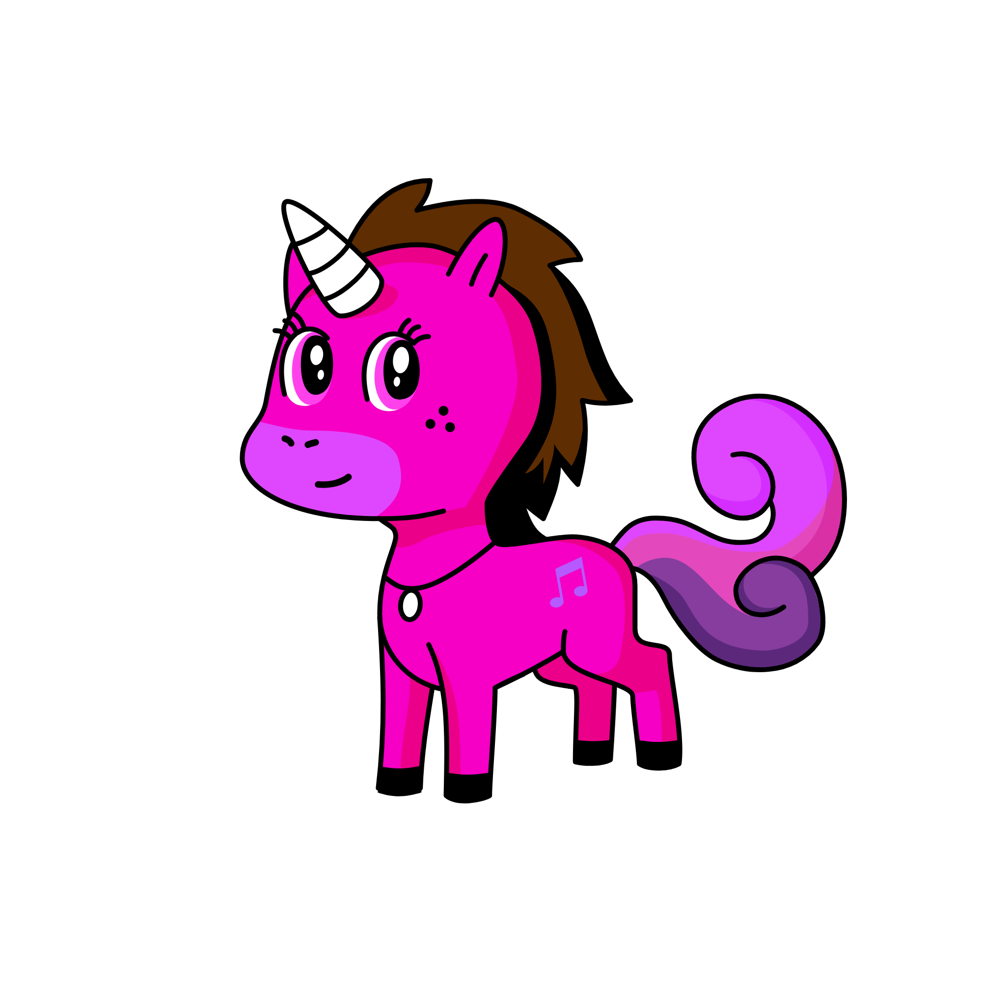 Pinky, the unicorn