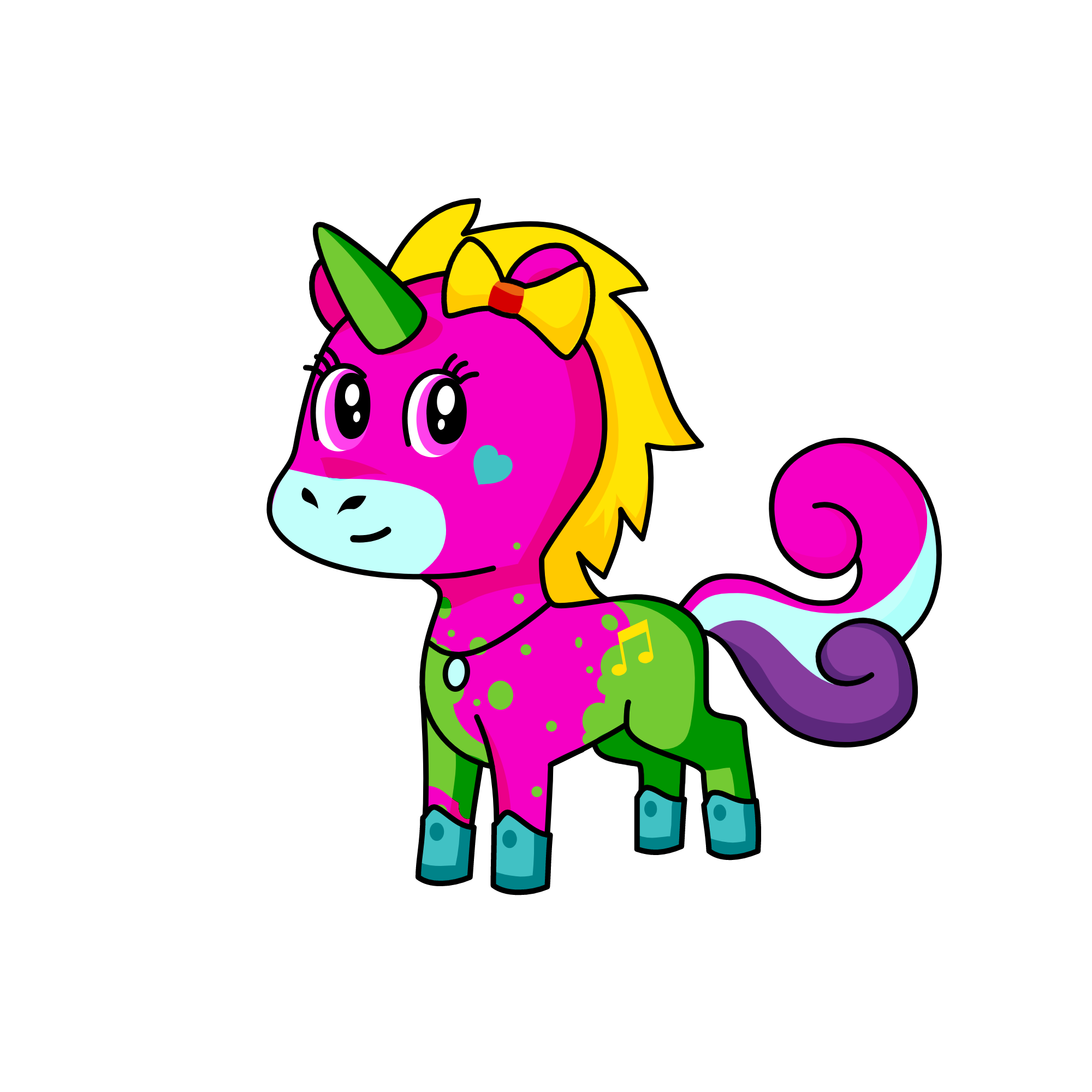Sunshine, the unicorn