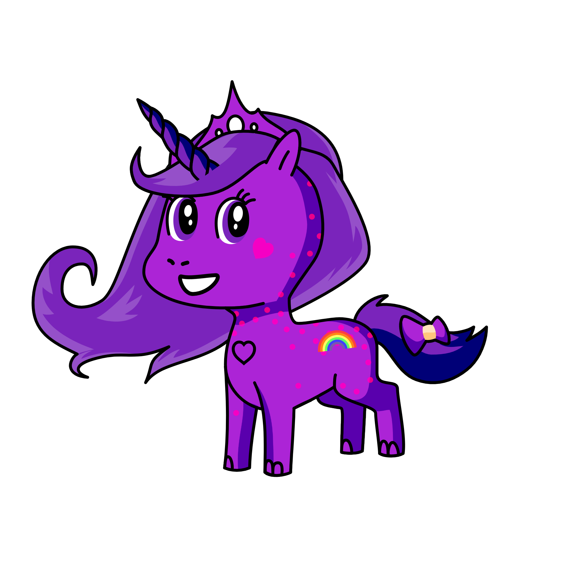 queen of purple, the unicorn