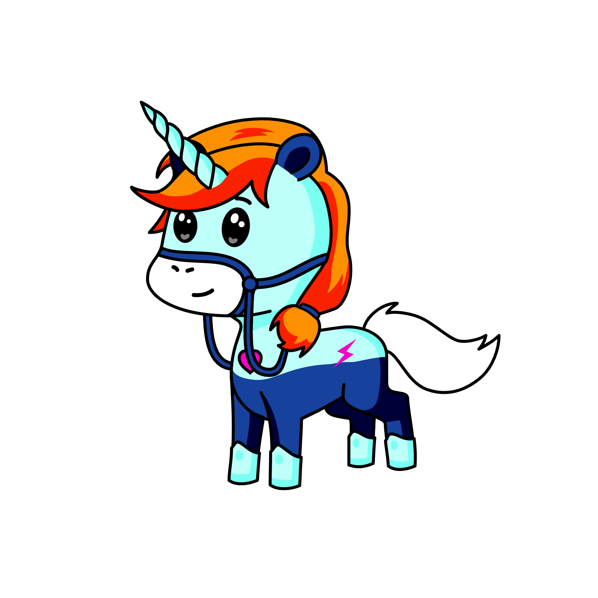 snow corn, the unicorn