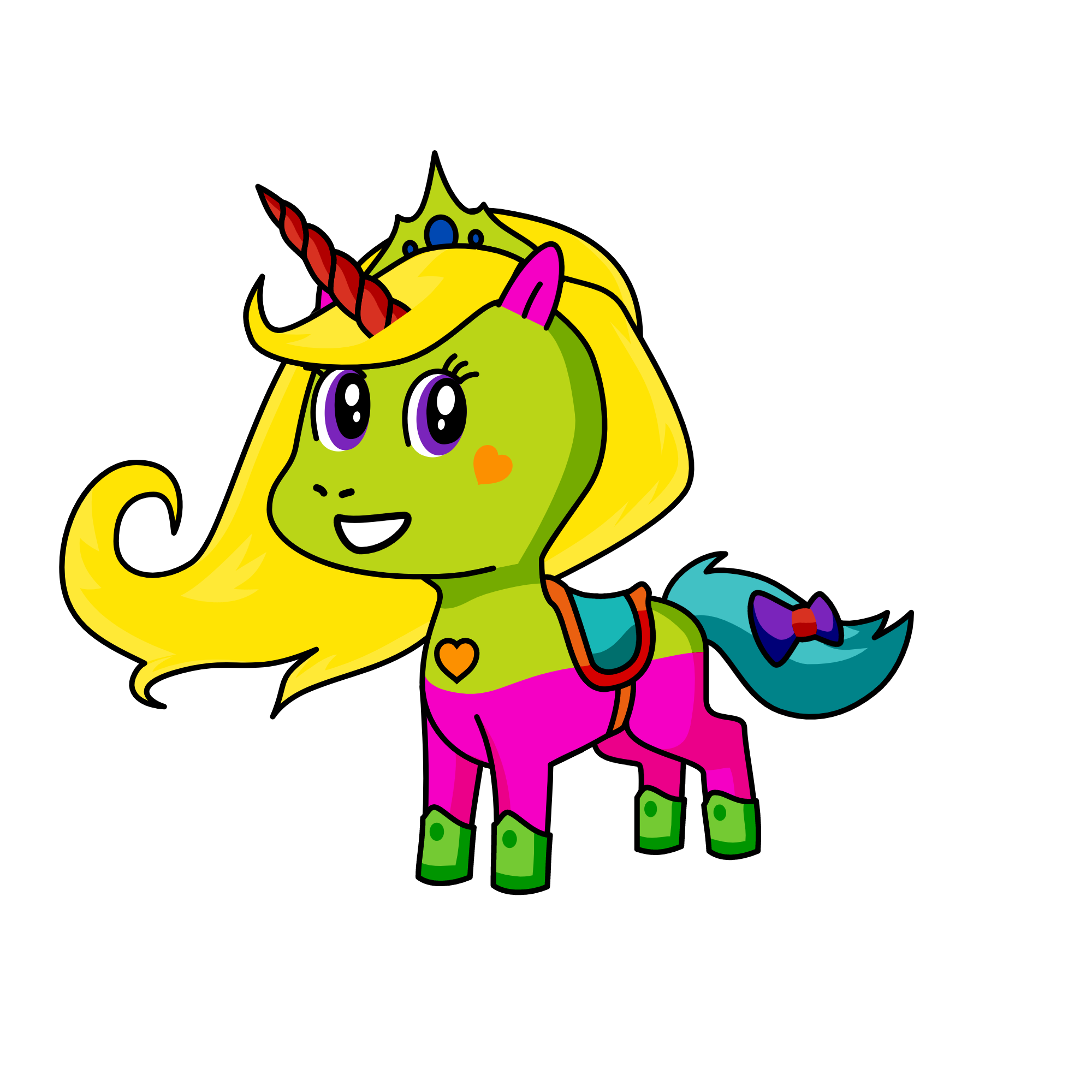 queen of the rainbow, the unicorn