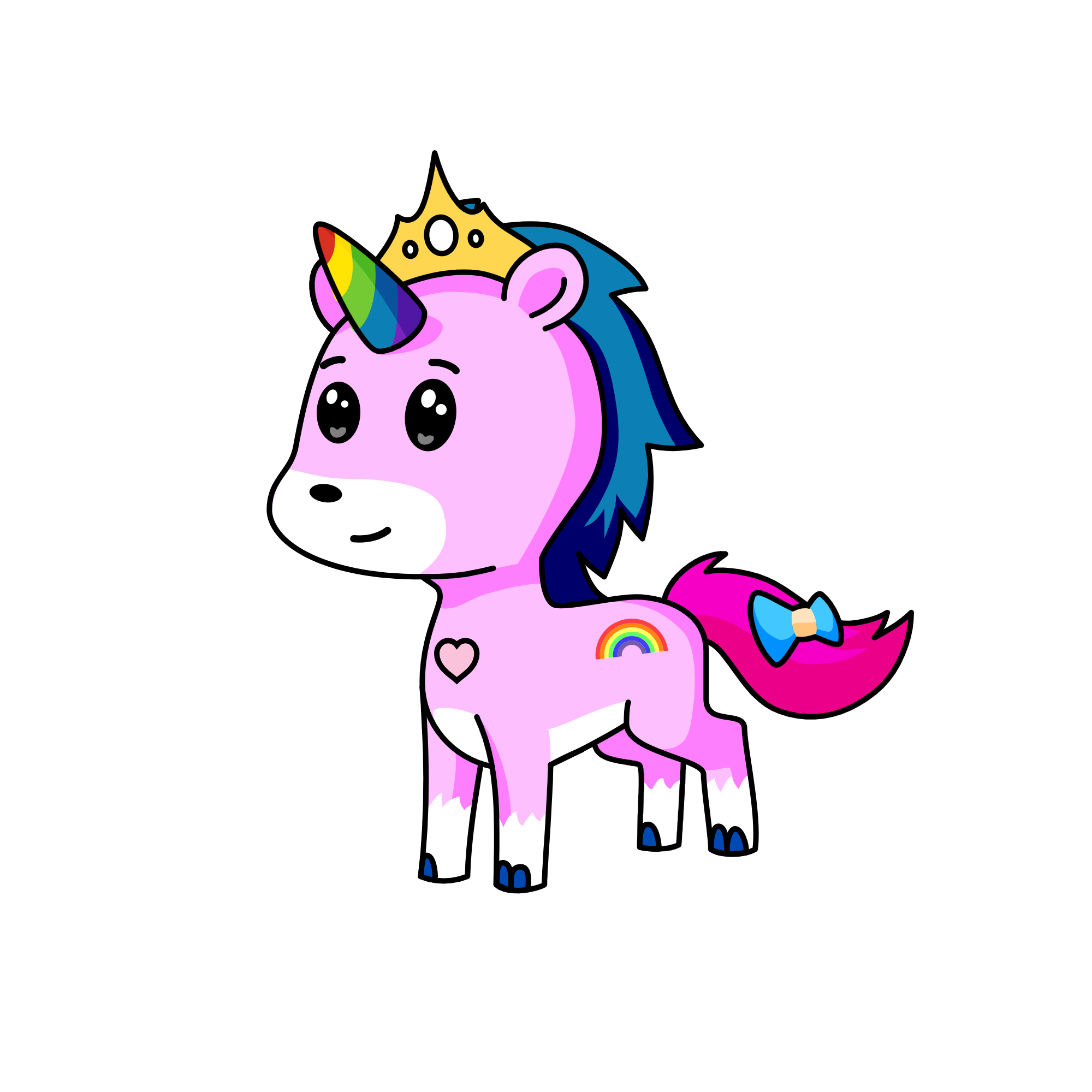 RAINBOW QUEEN, the unicorn