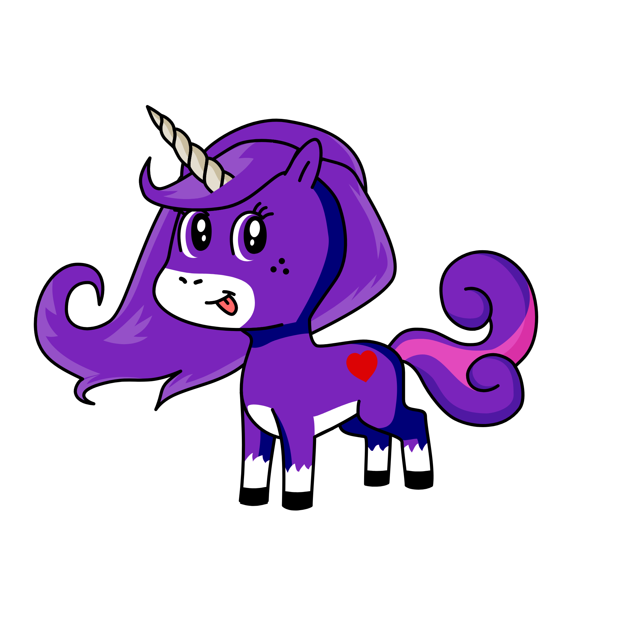 HairBall, the unicorn