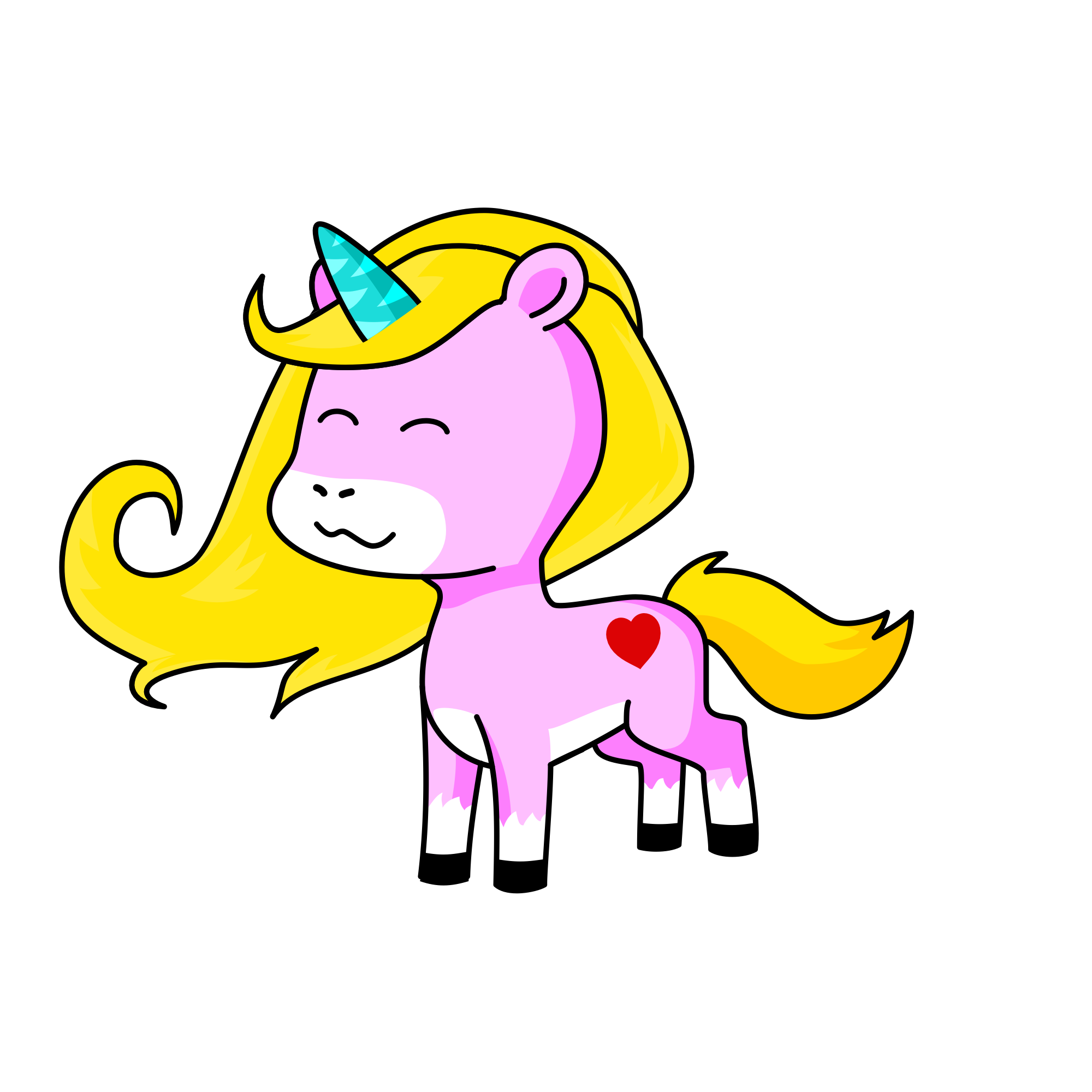 E, the unicorn