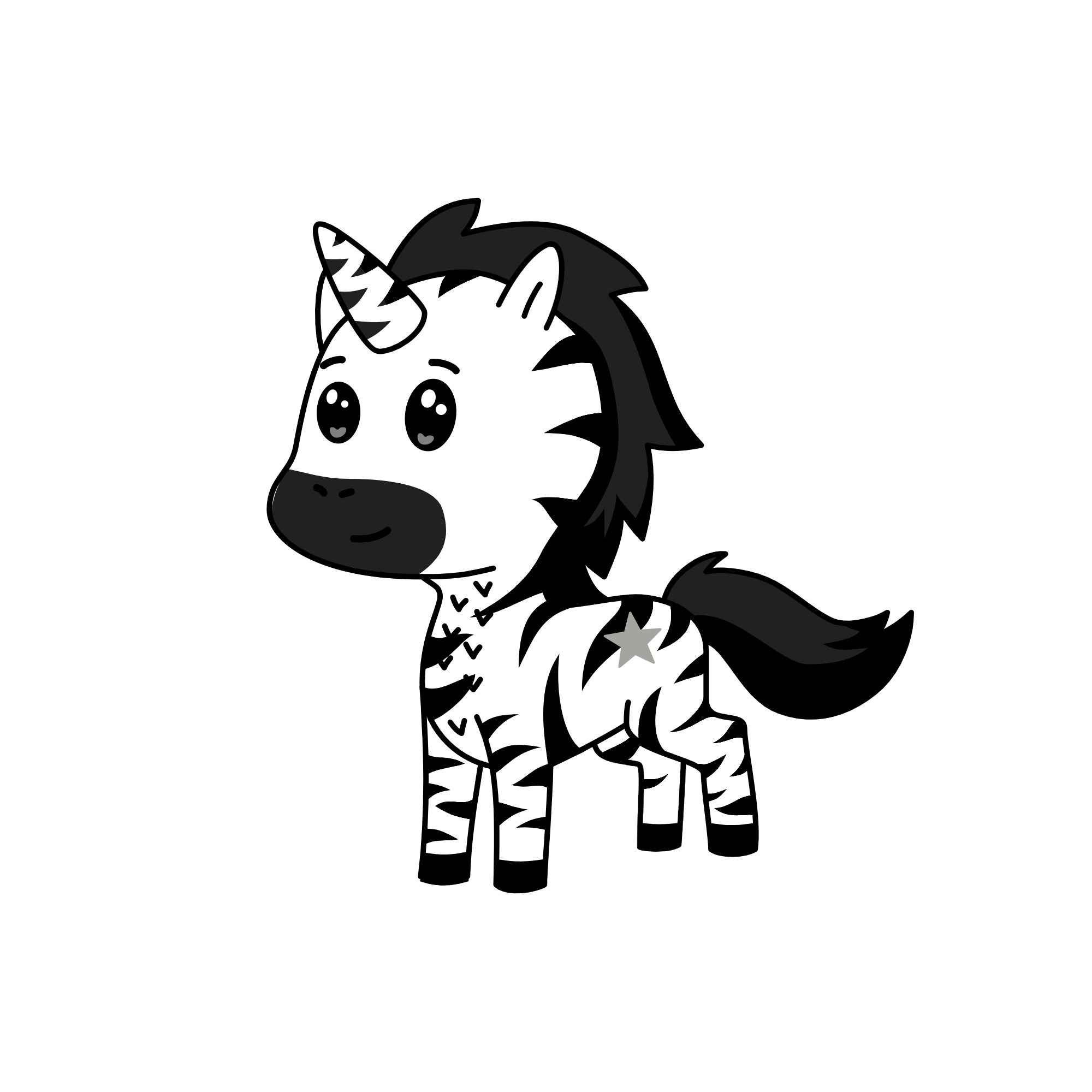 zebranna, the unicorn