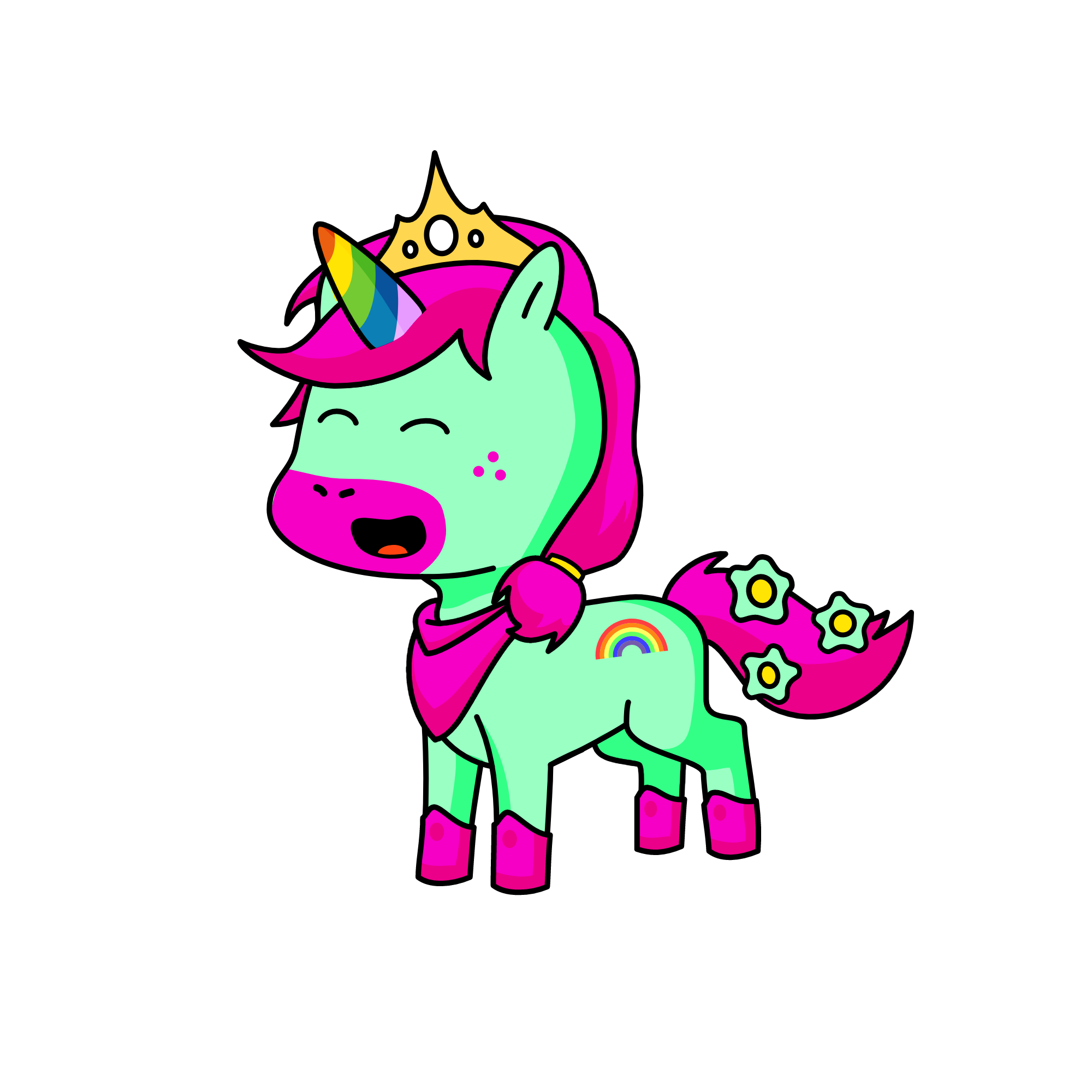 Minty, the unicorn