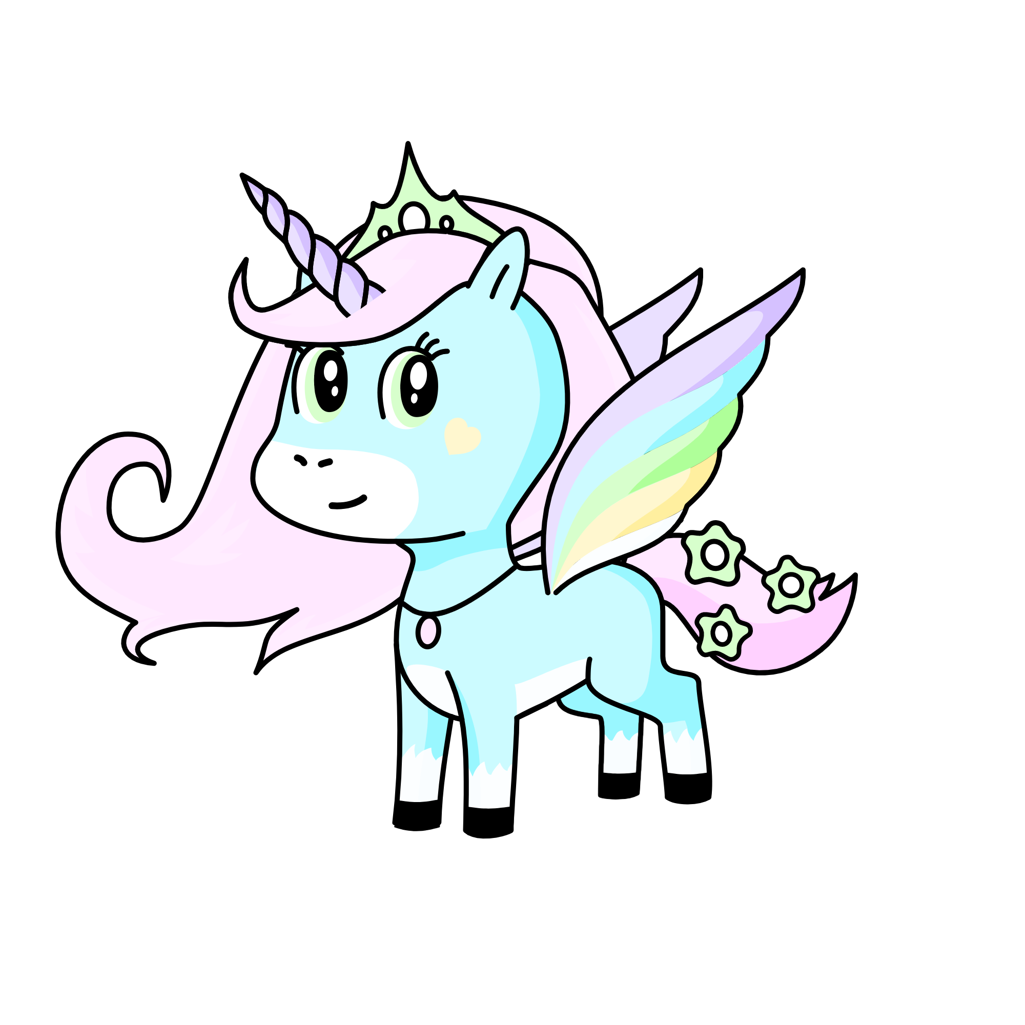 Pinky, the unicorn