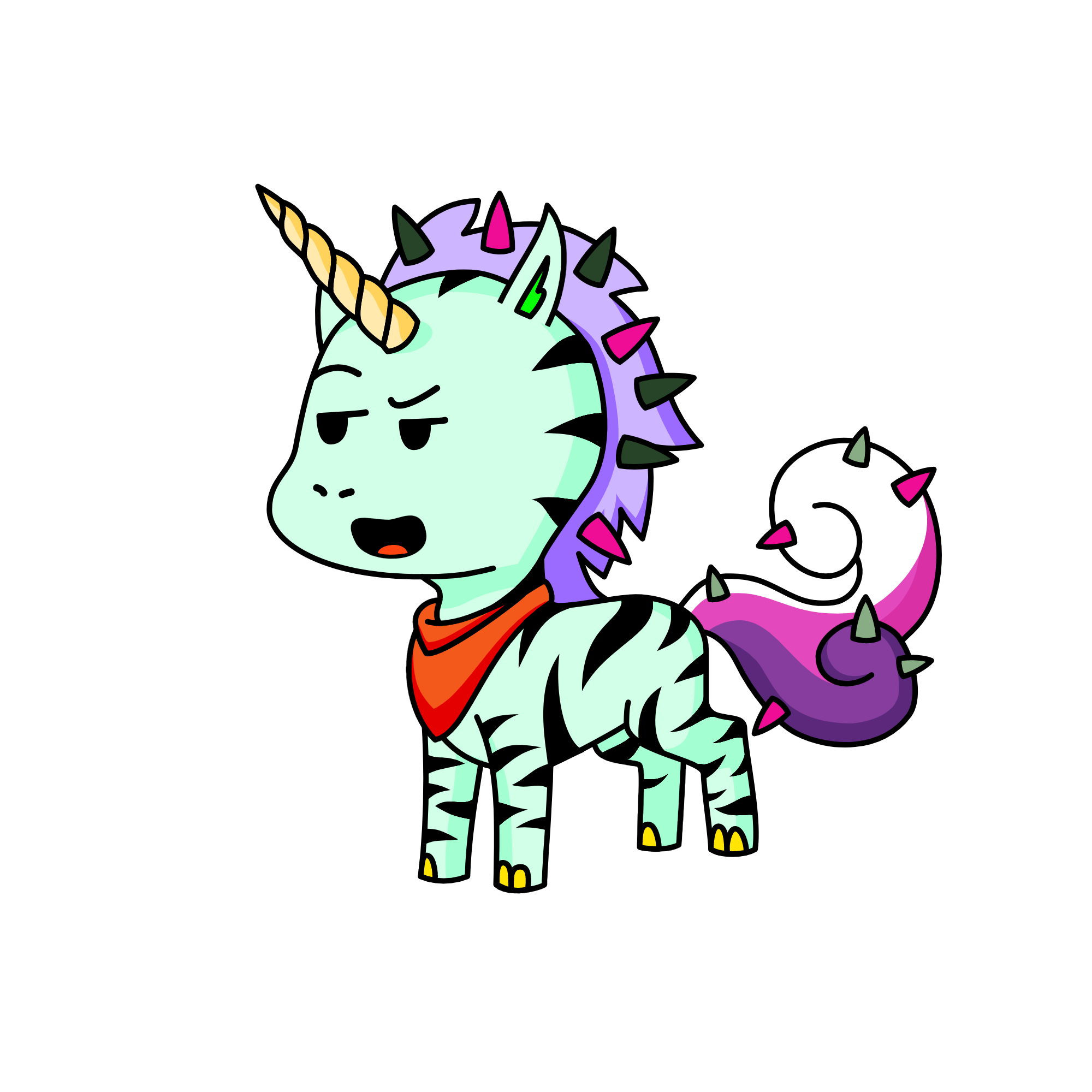 Spikes, the unicorn
