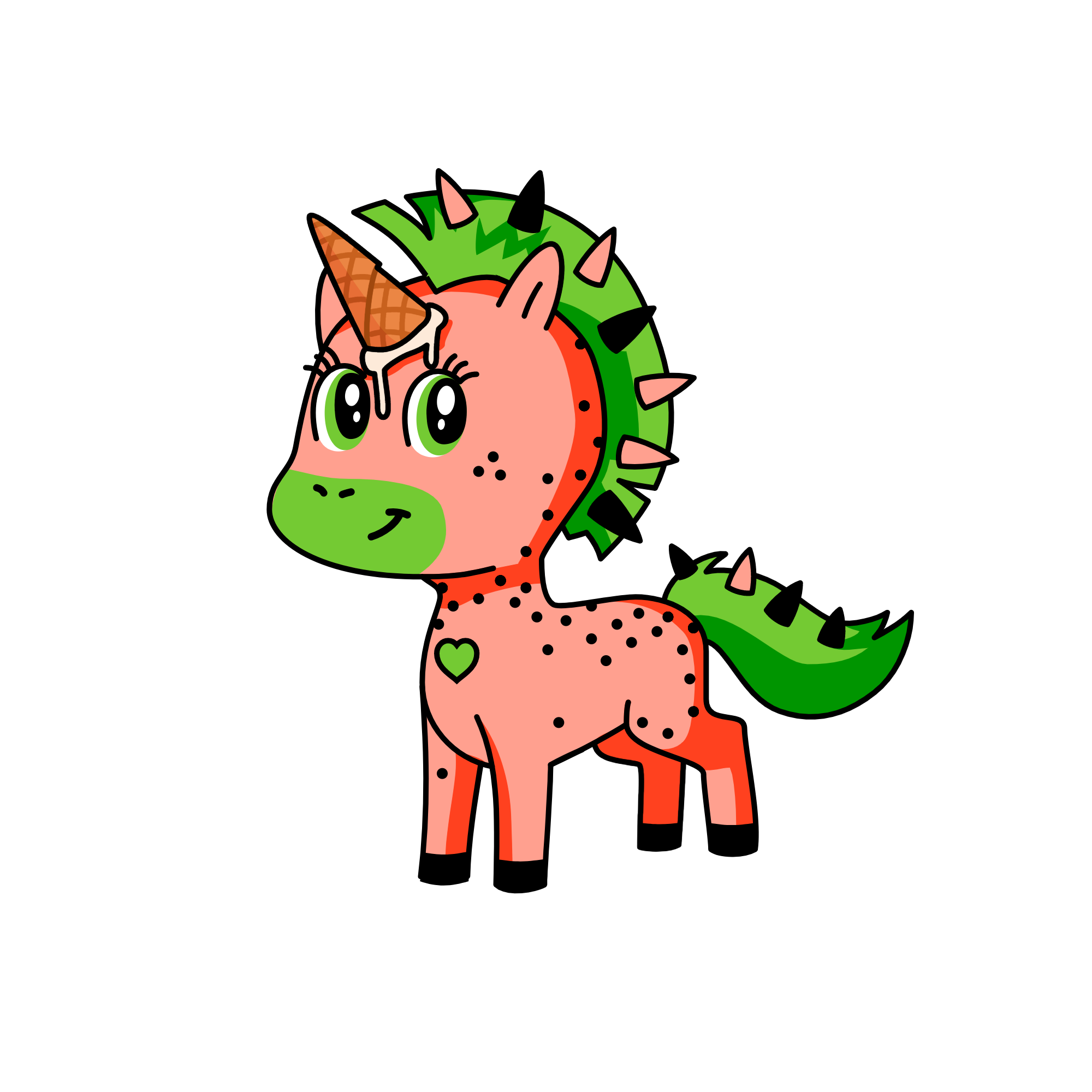 STRAWBERRY, the unicorn
