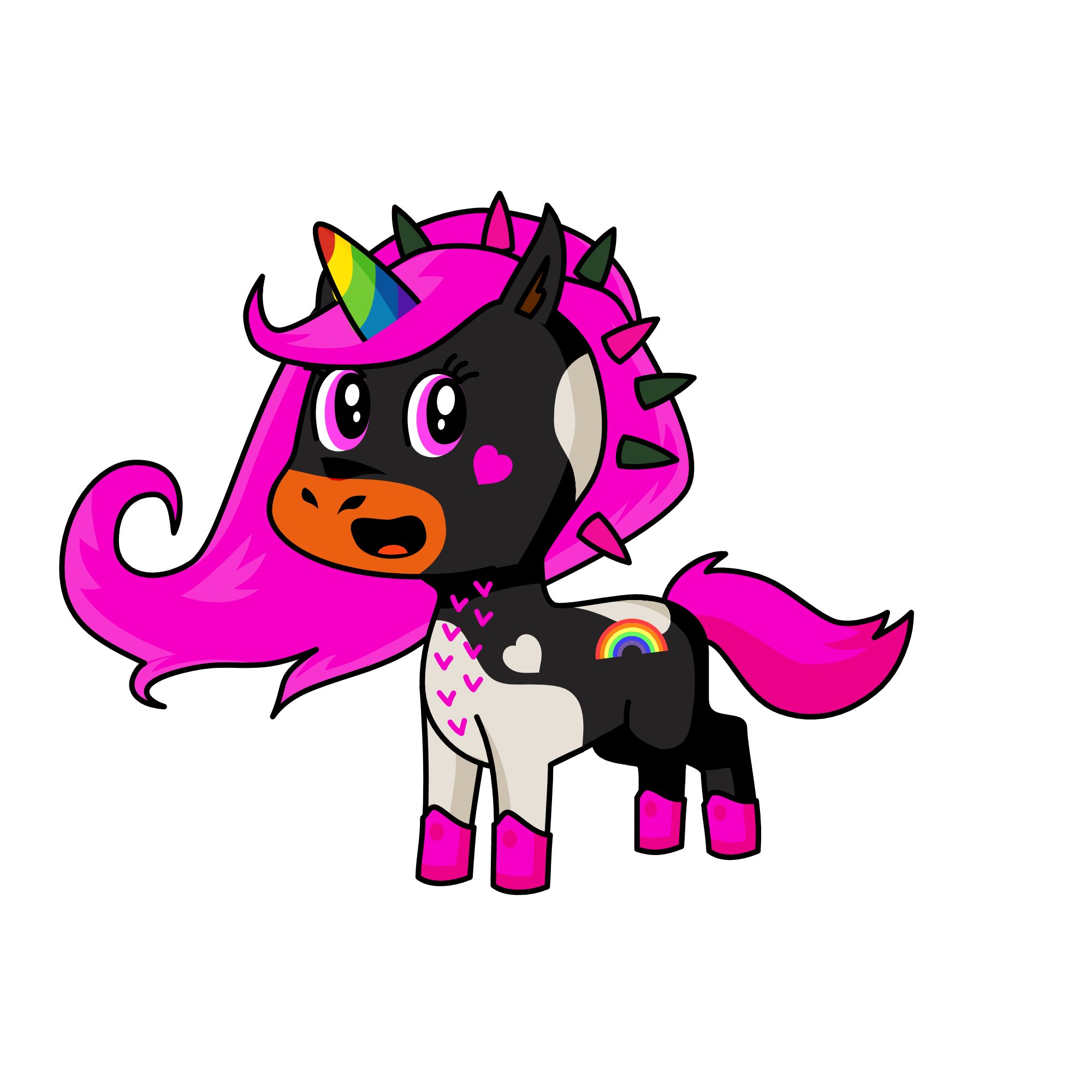 rainbow dark, the unicorn
