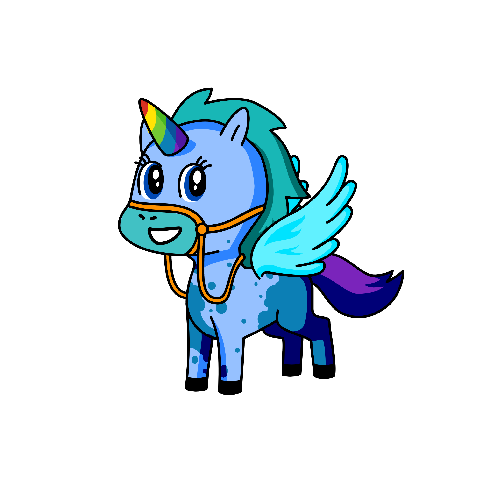 ski, the unicorn