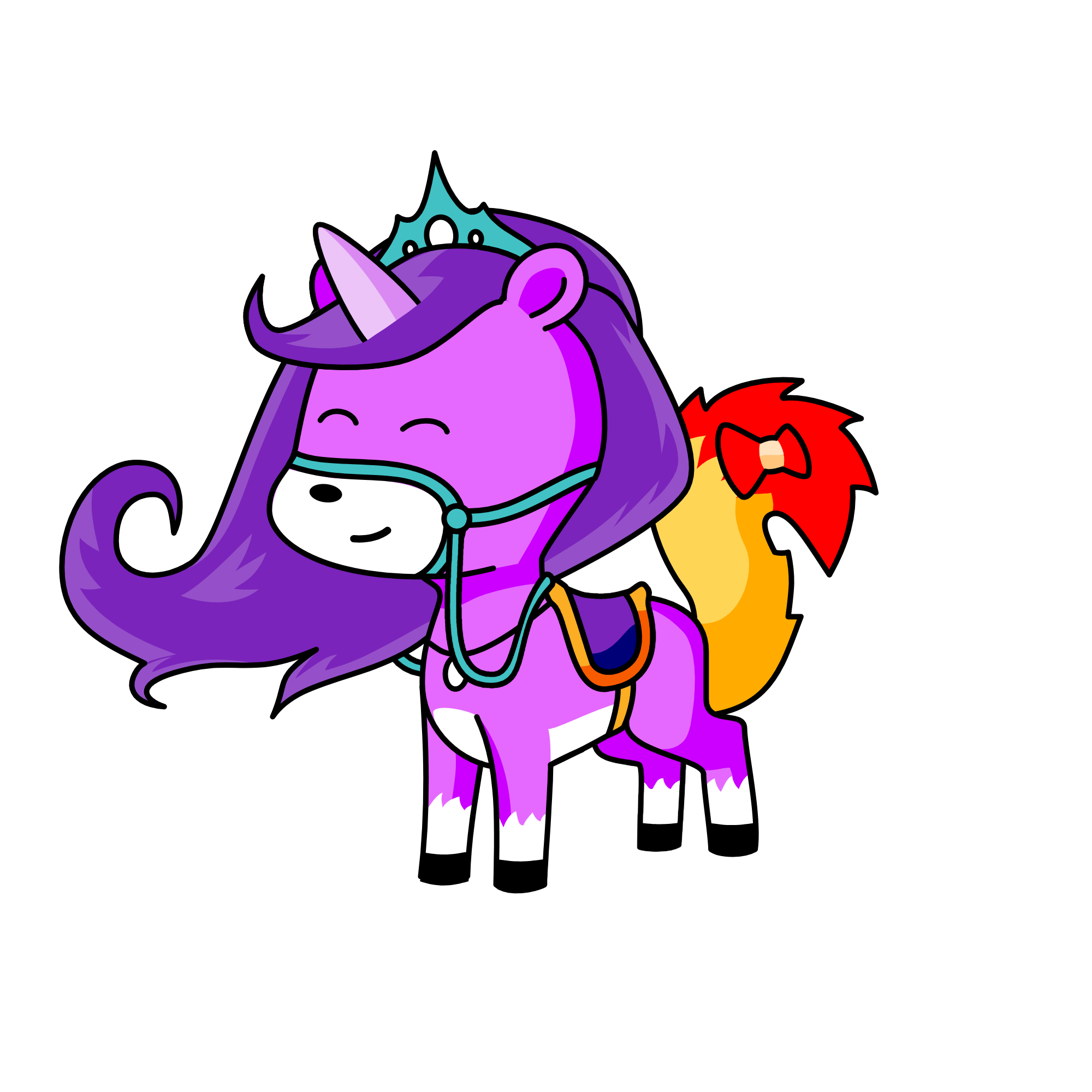 cute, the unicorn
