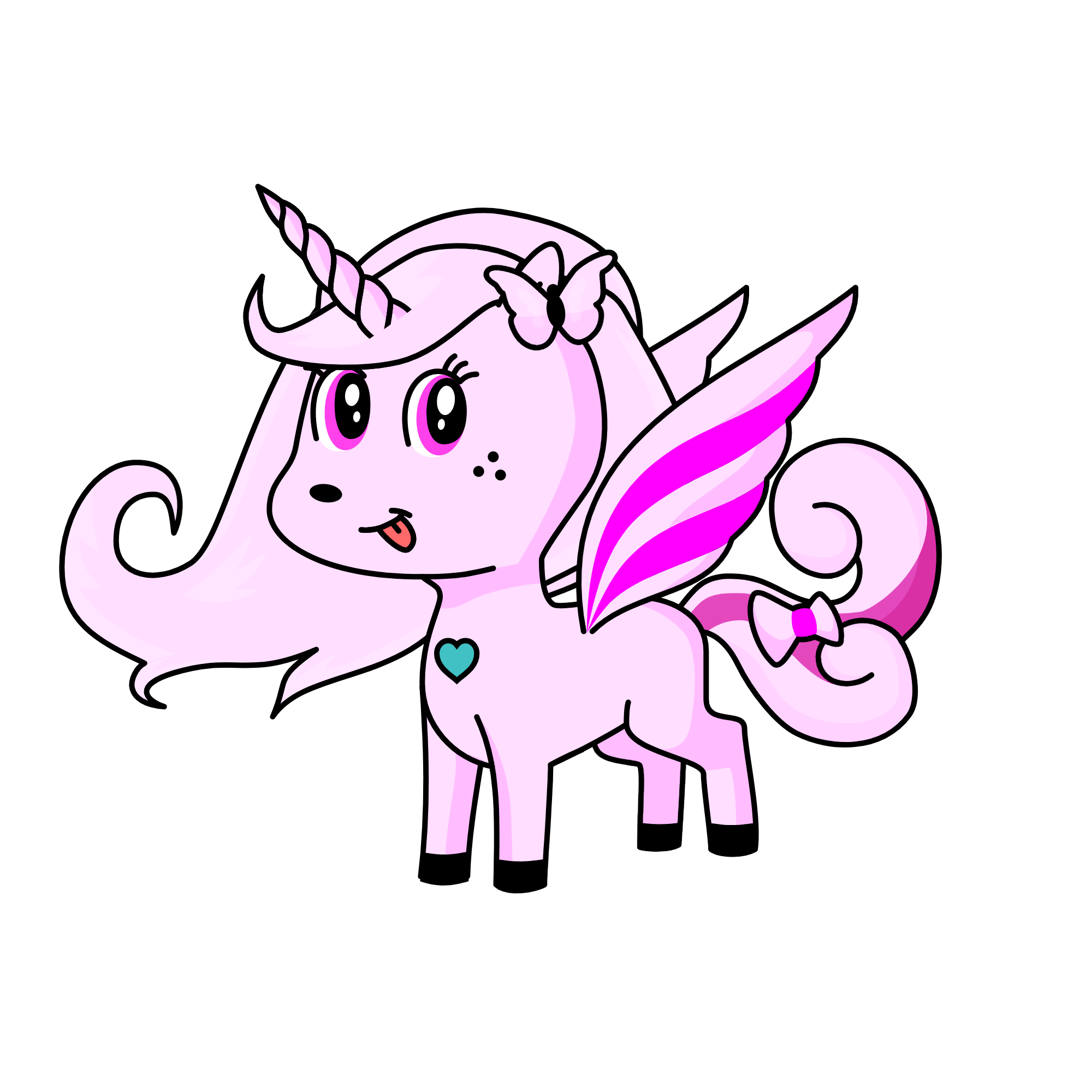 Pinkocorn, the unicorn