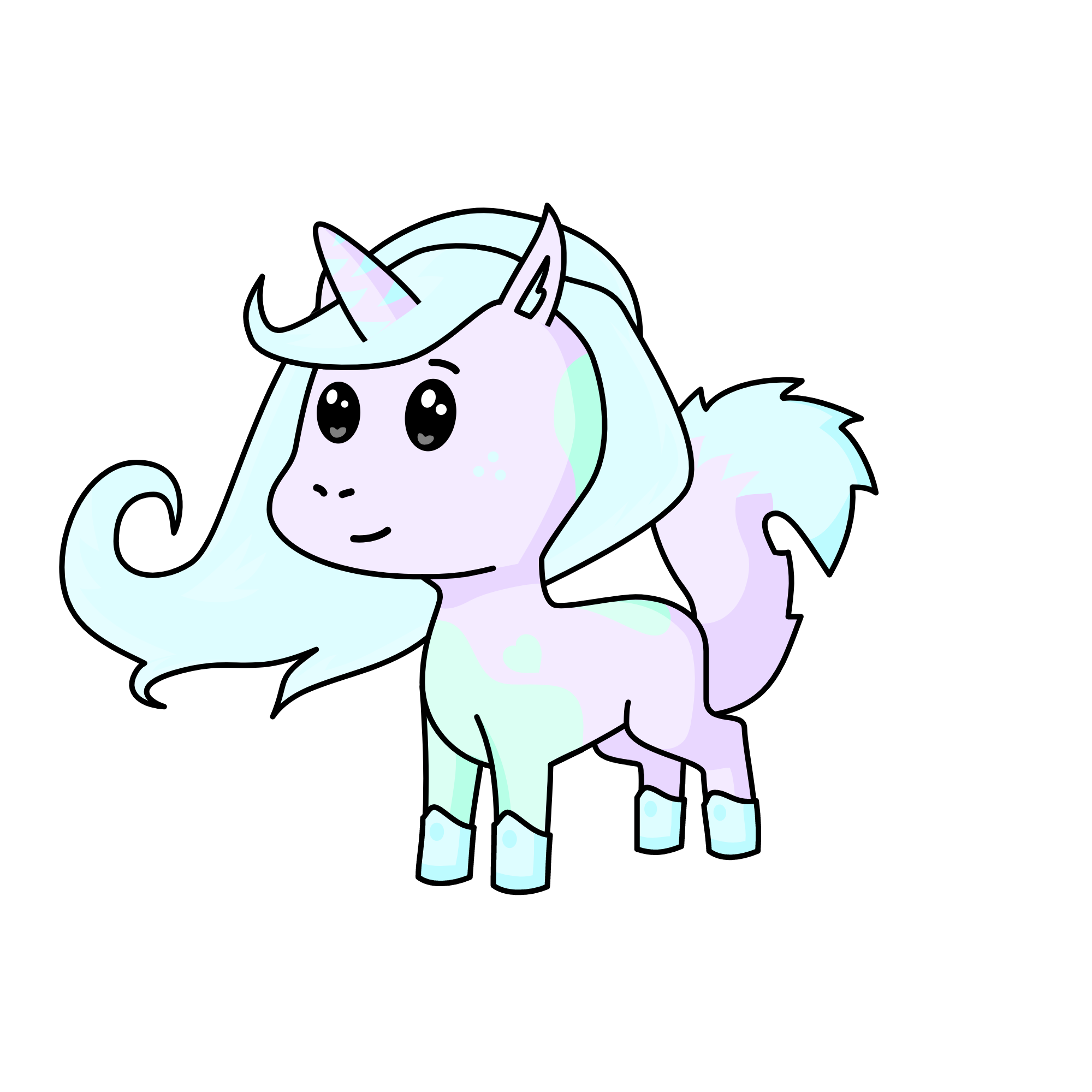 Little Shy Horse, the unicorn