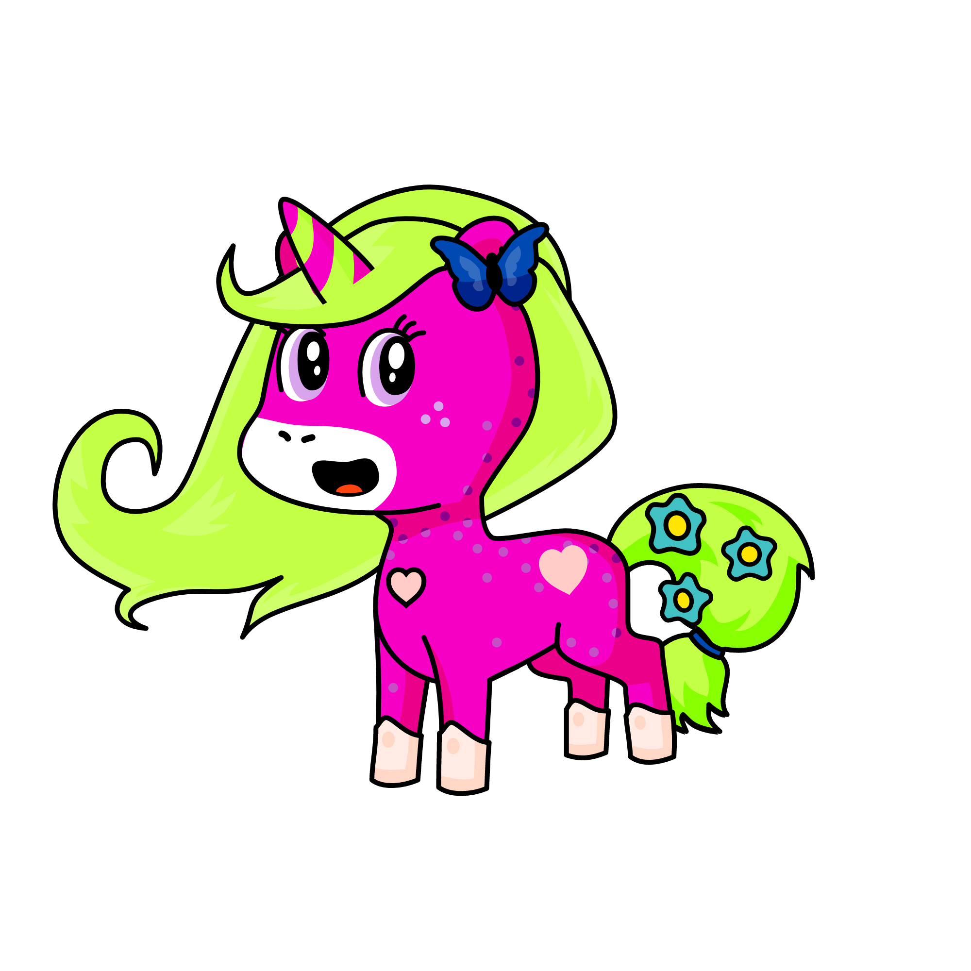 Minty, the unicorn