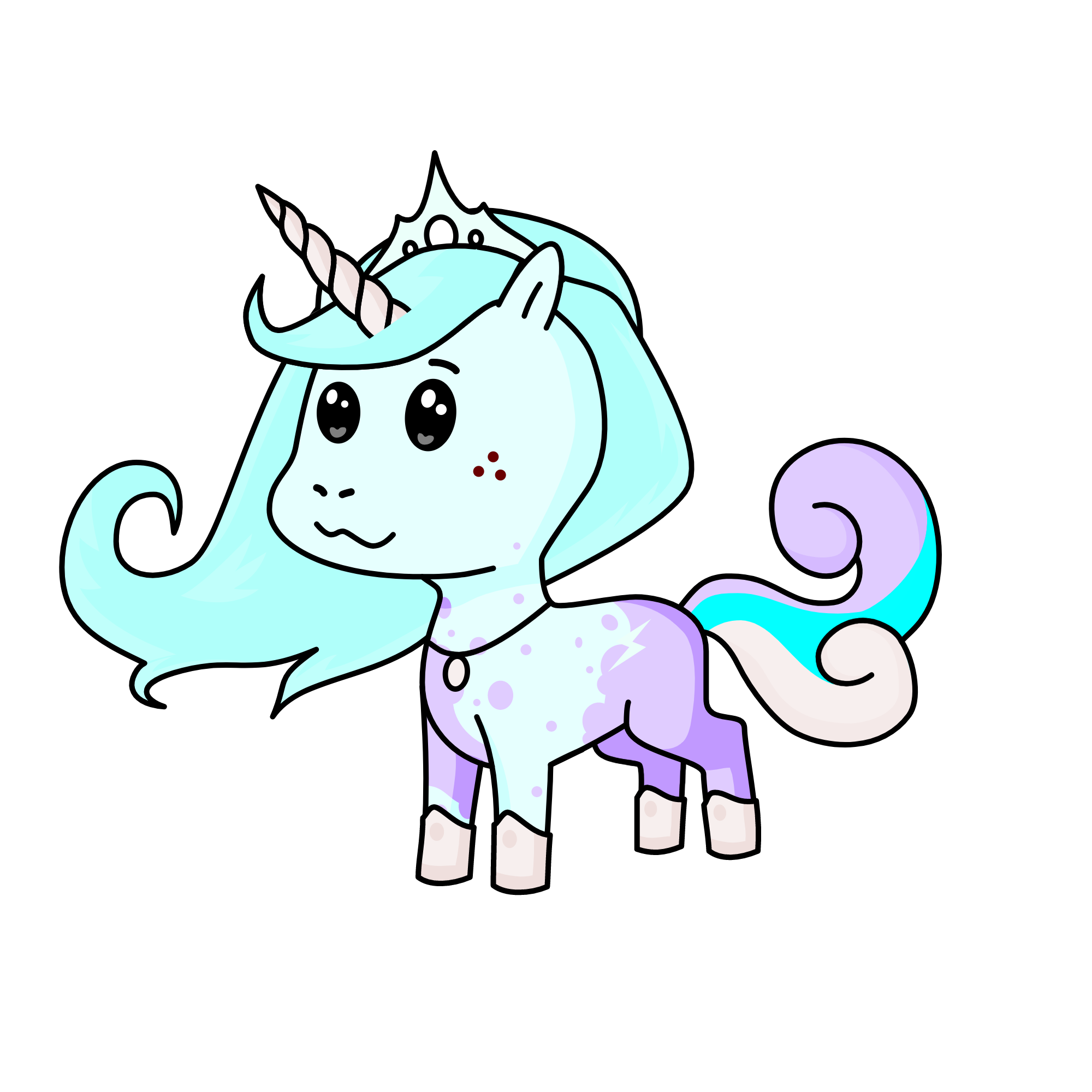ice queen, the unicorn