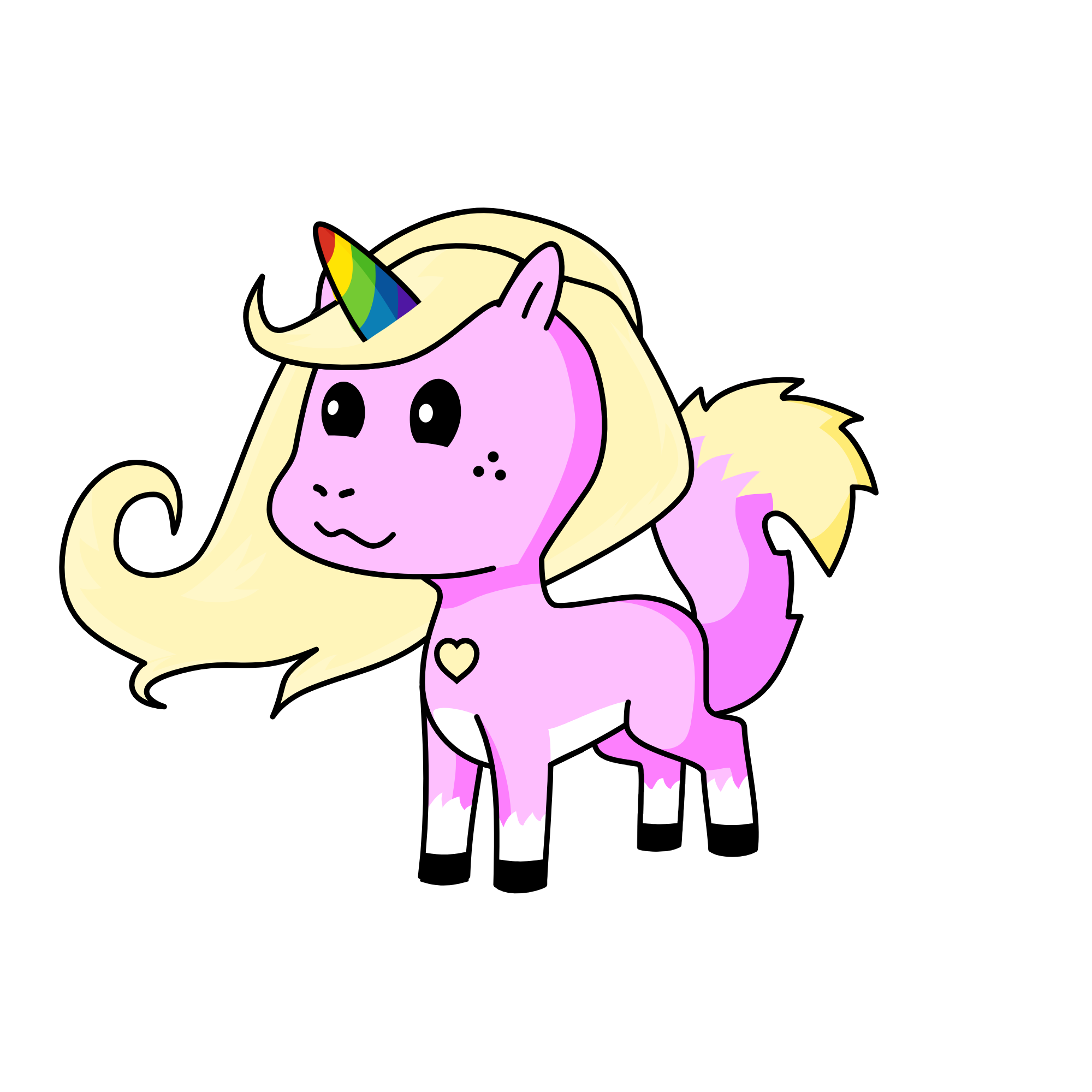 Sunny hearts, the unicorn