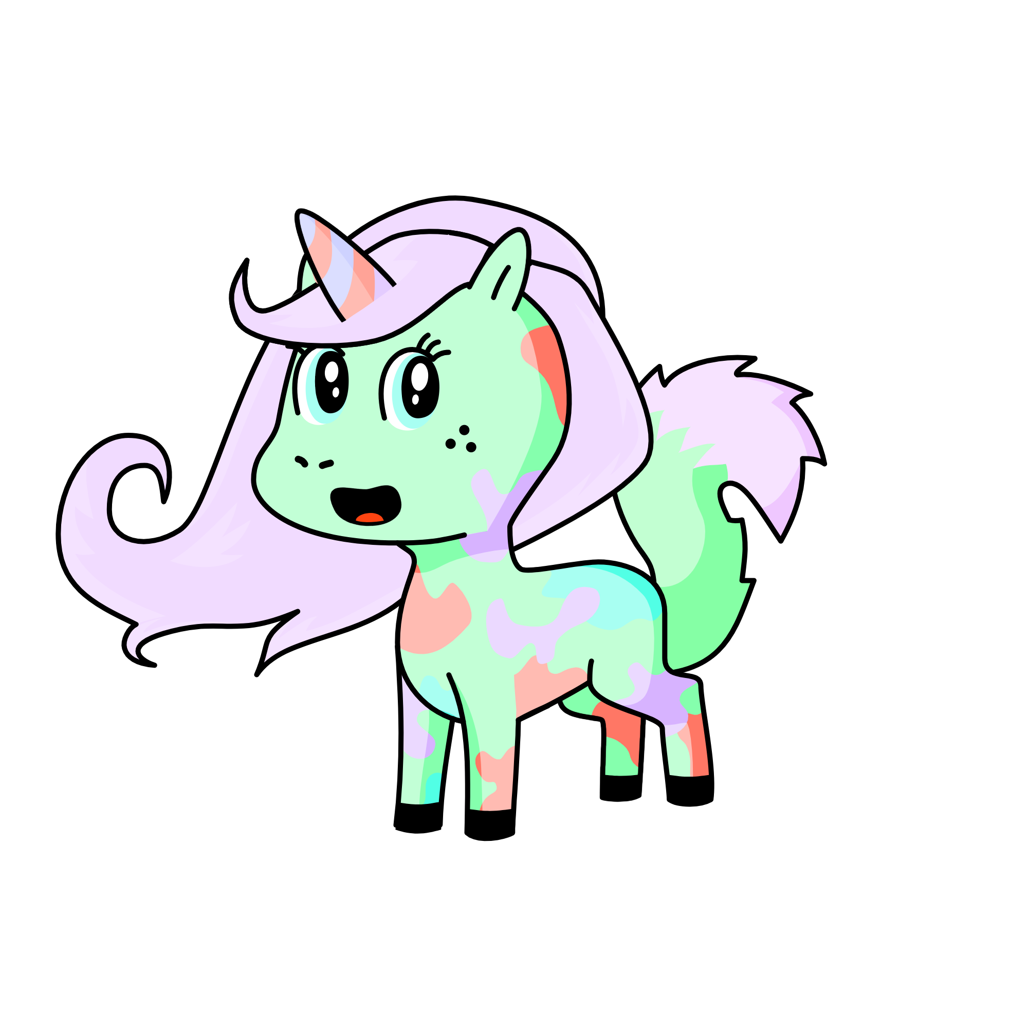 Glow, the unicorn