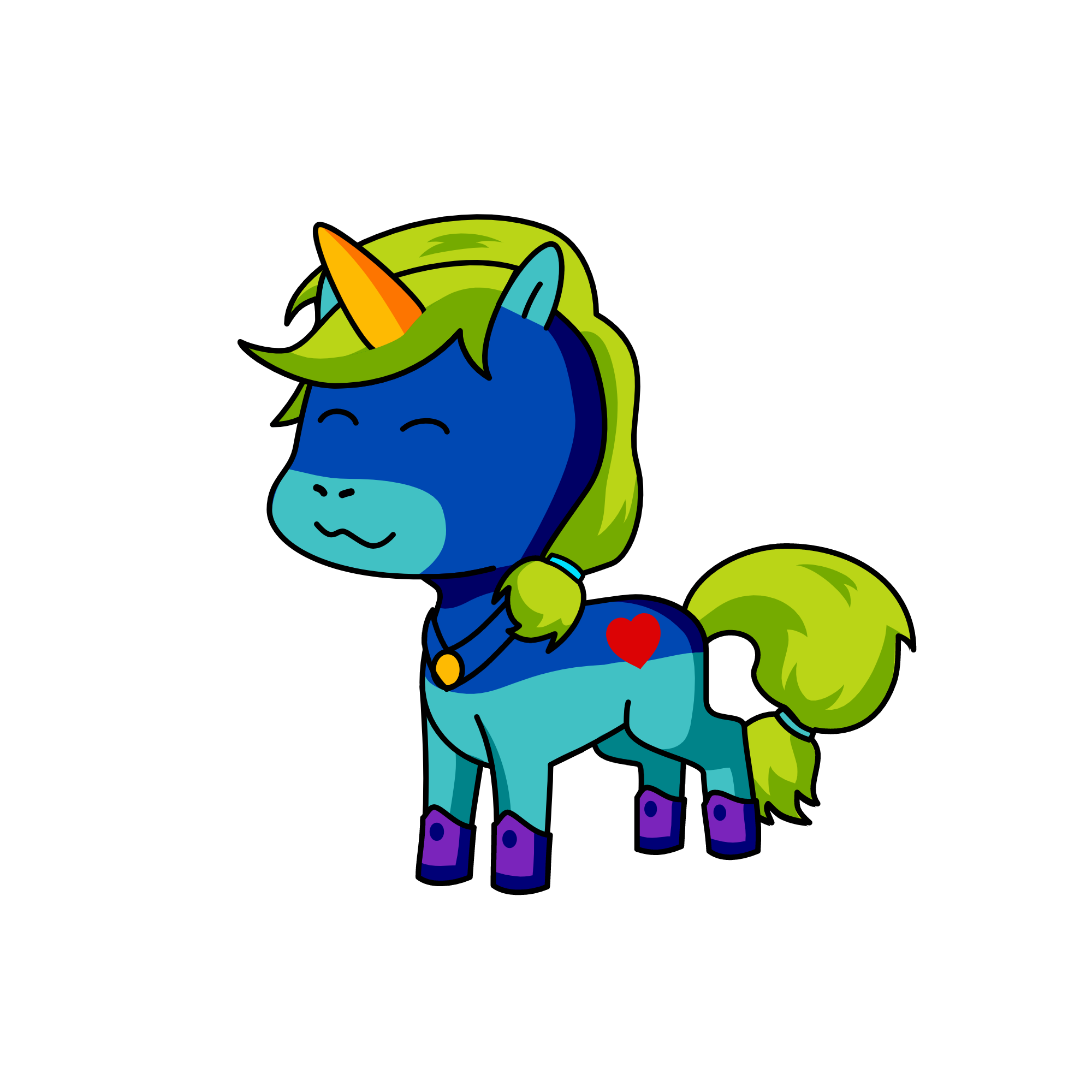 d, the unicorn